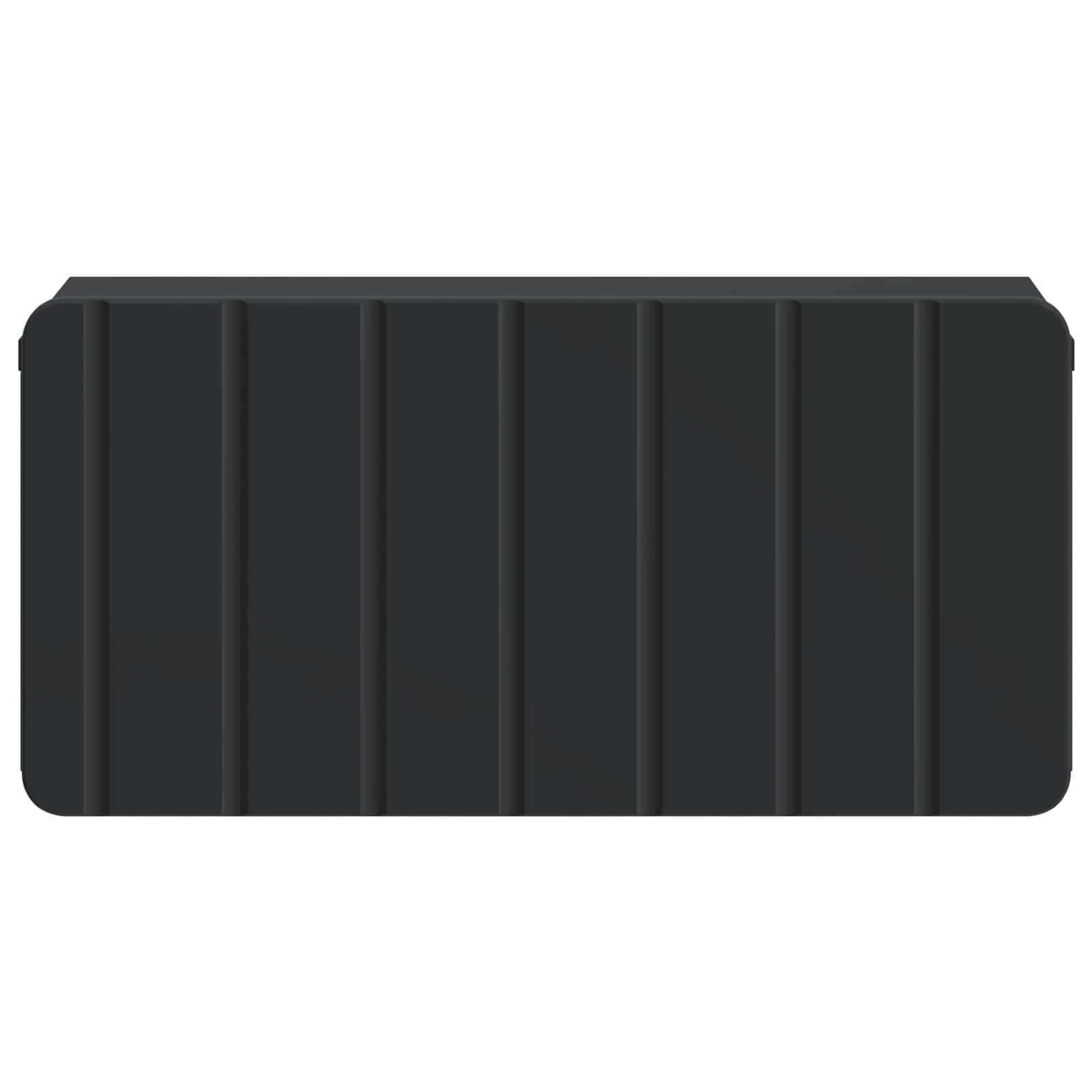 Wandmontierter Nachttisch Schwarz 49 x 34,5 x 24 cm