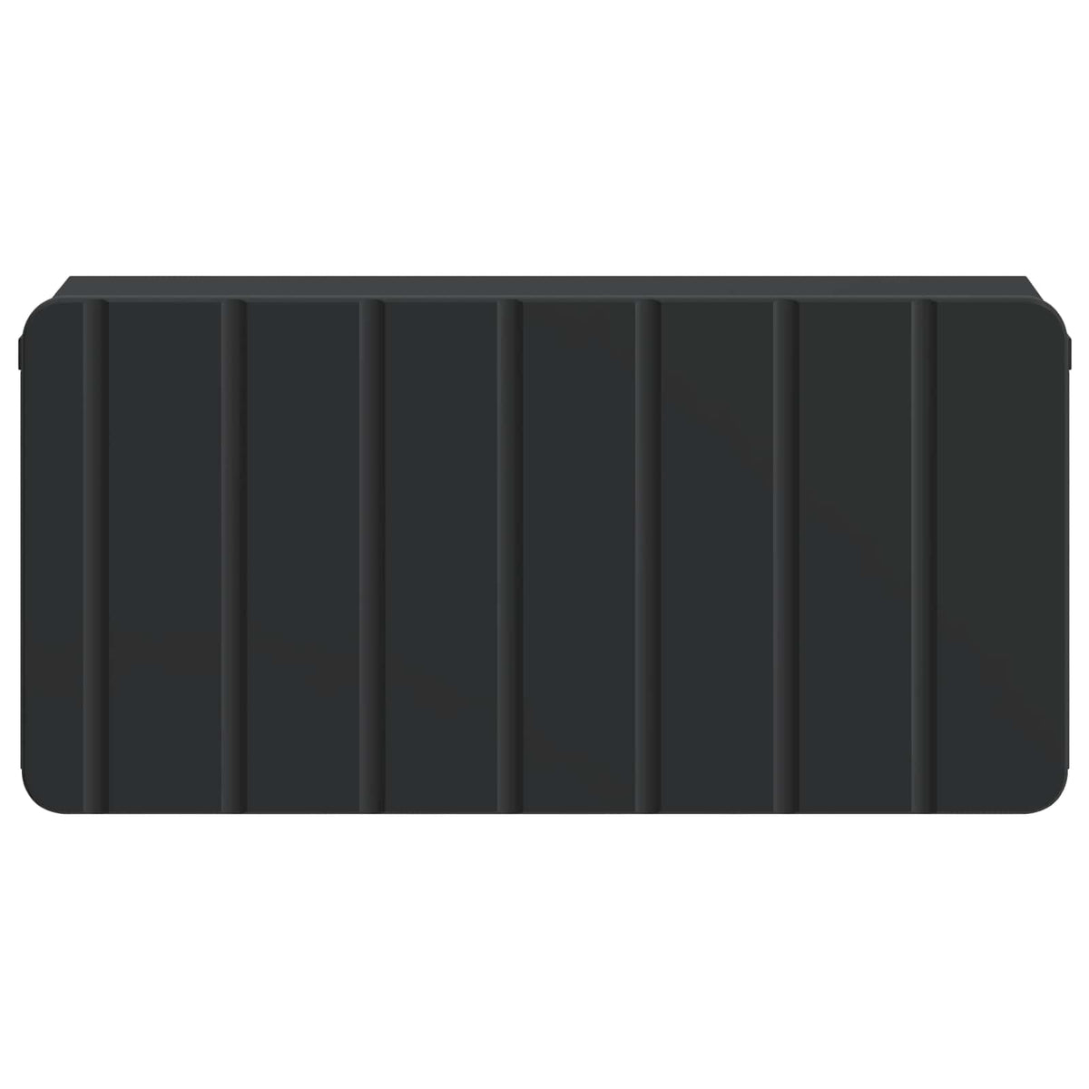 Wandmontierter Nachttisch 2 stk. Schwarz 49 x 34,5 x 24 cm