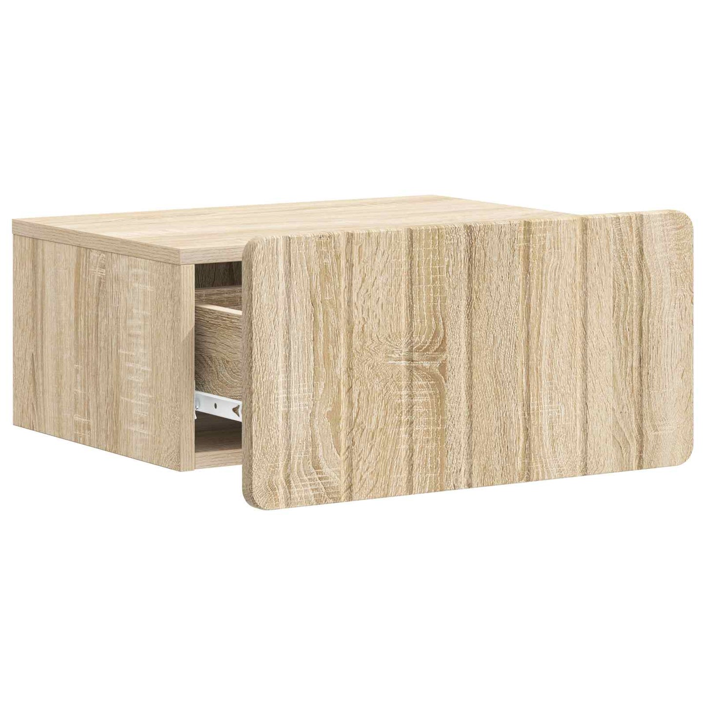 Wandmontierter Nachttisch 2 stk. Sonoma-Eiche 49 x 34,5 x 24 cm