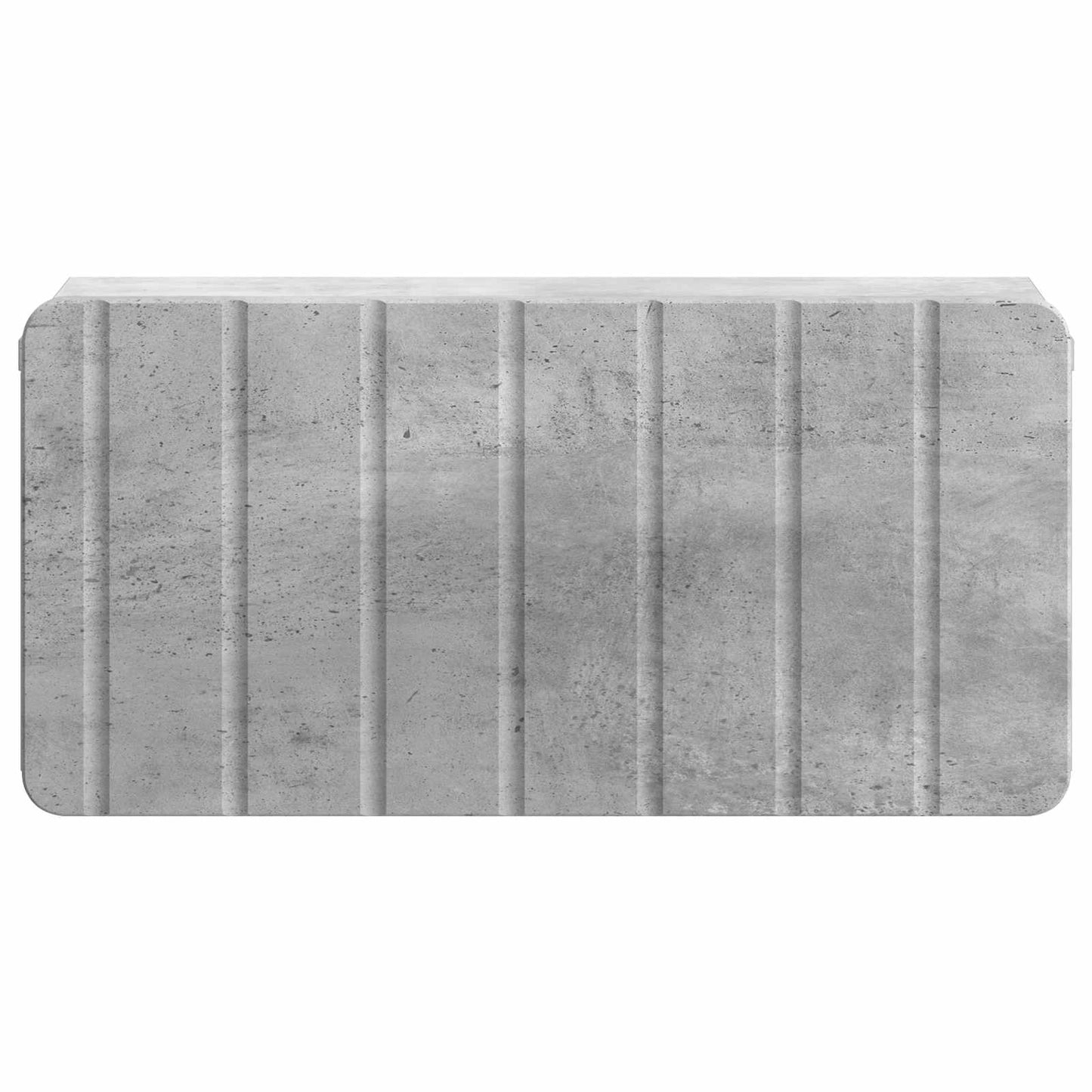Wandmontierter Nachttisch 2 stk. Betongrau 49 x 34,5 x 24 cm