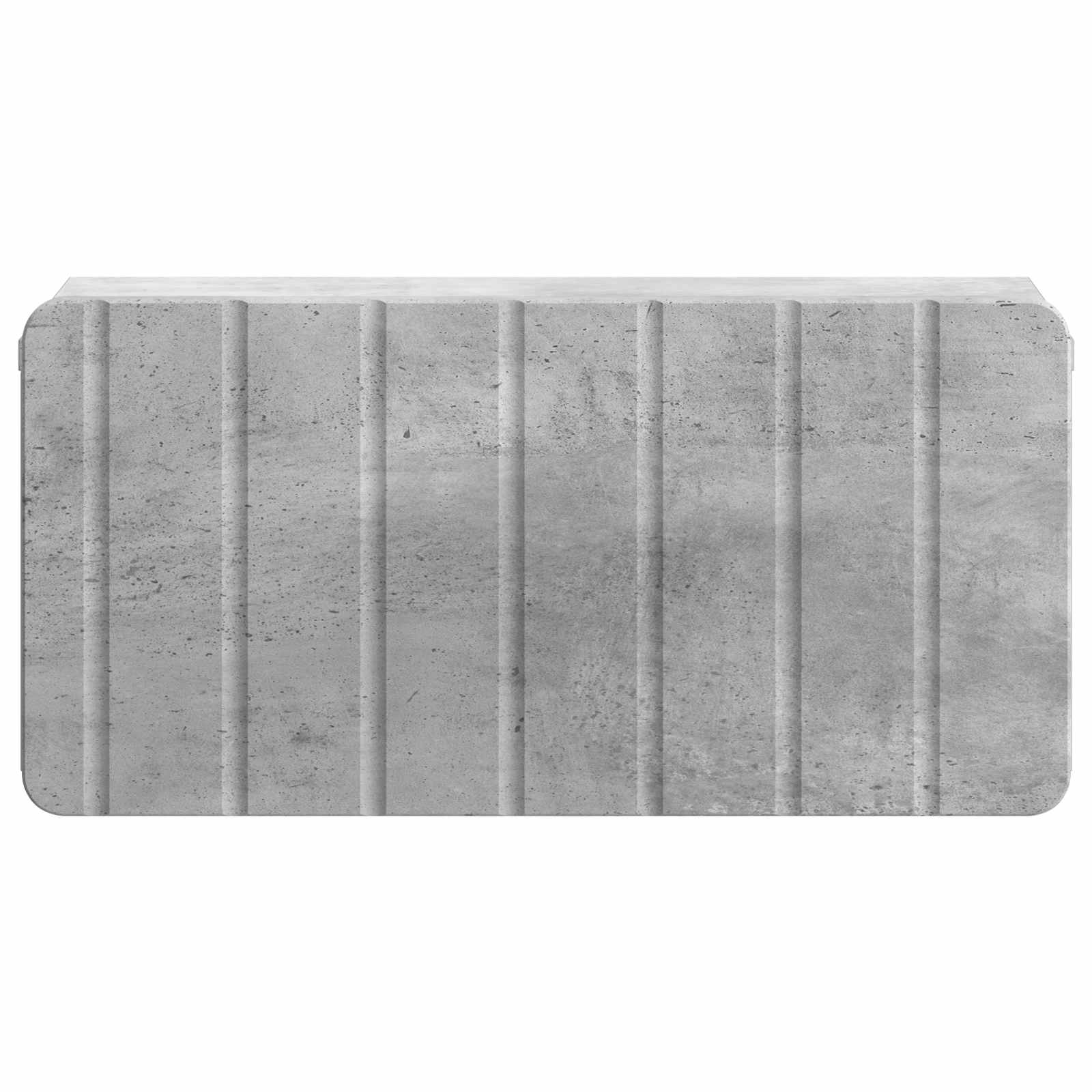 Wandmontierter Nachttisch 2 stk. Betongrau 49 x 34,5 x 24 cm