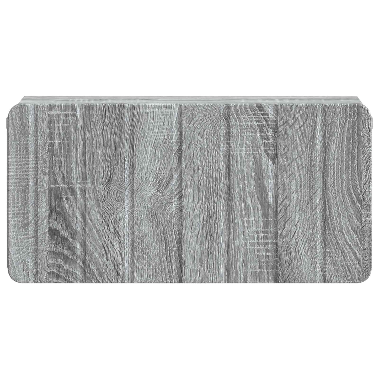 Wandmontierter Nachttisch 2 stk. Graues Sonoma