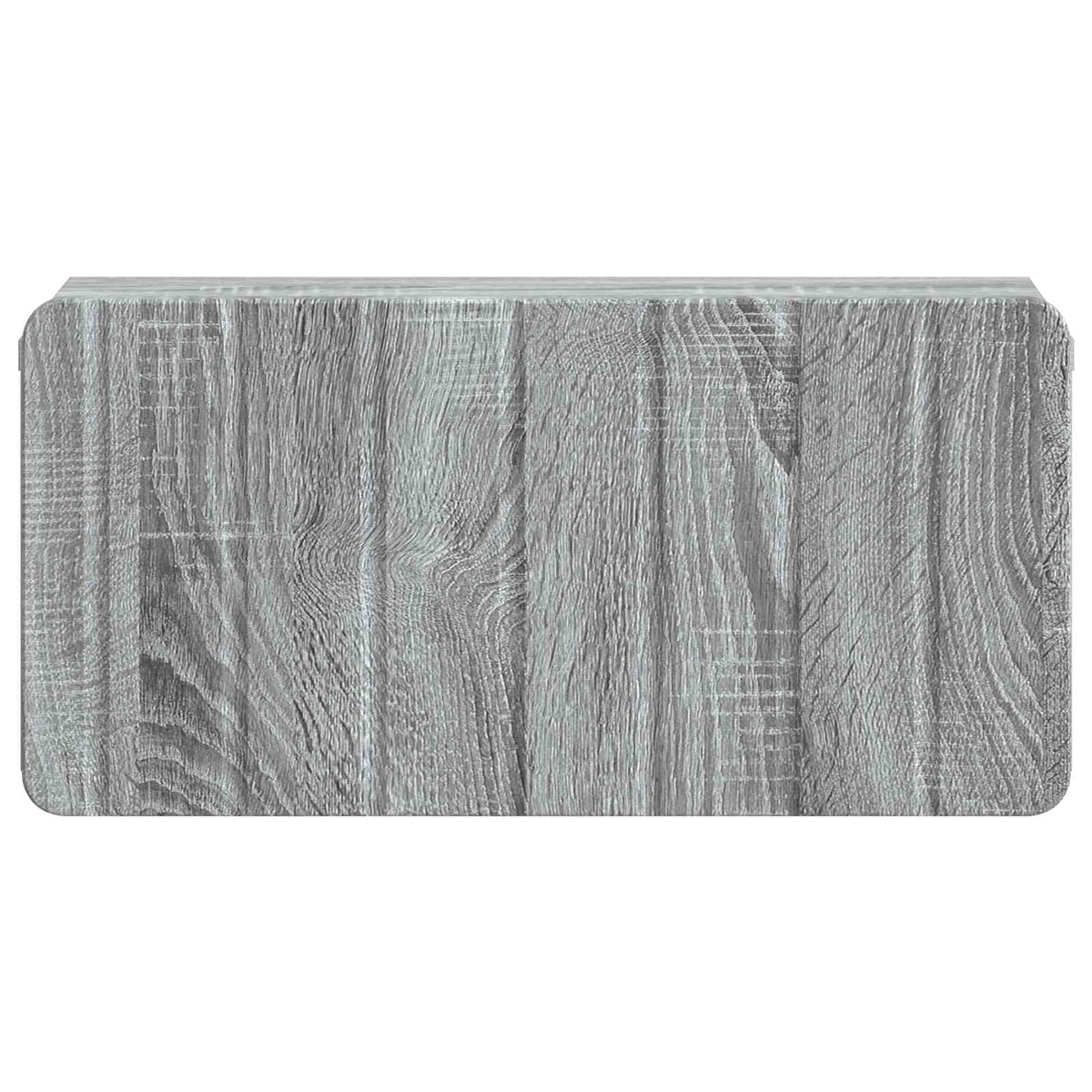 Wandmontierter Nachttisch 2 stk. Graues Sonoma