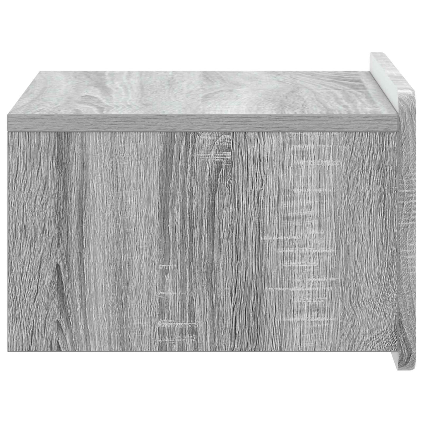 Wandmontierter Nachttisch 2 stk. Graues Sonoma