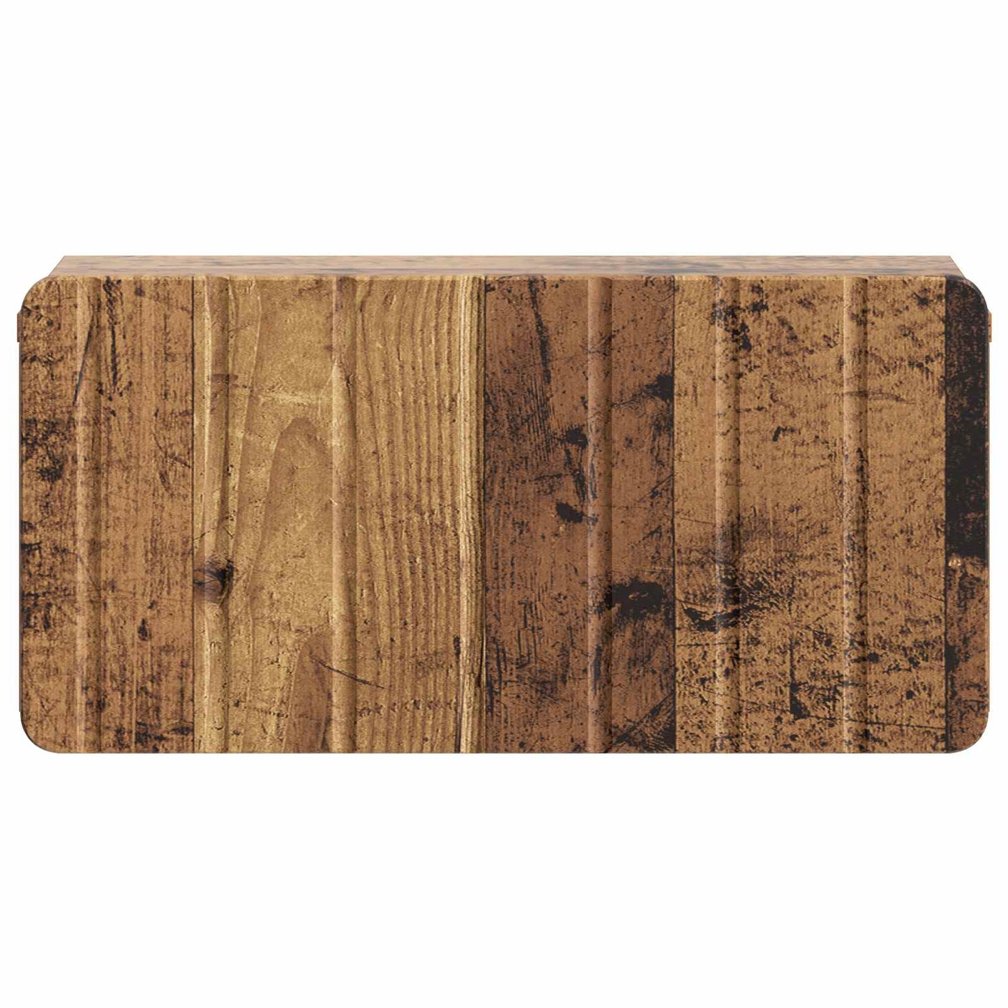 Wandmontierter Nachttisch 2 stk. Altholz 49 x 34,5 x 24 cm