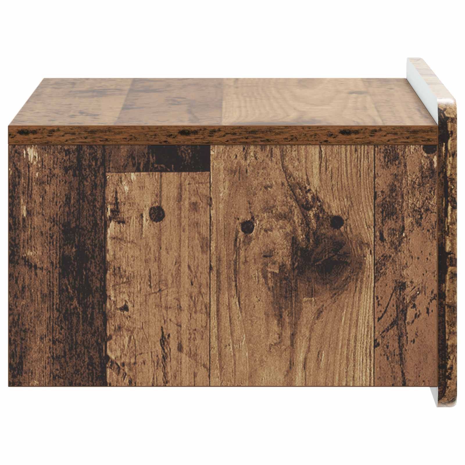 Wandmontierter Nachttisch 2 stk. Altholz 49 x 34,5 x 24 cm