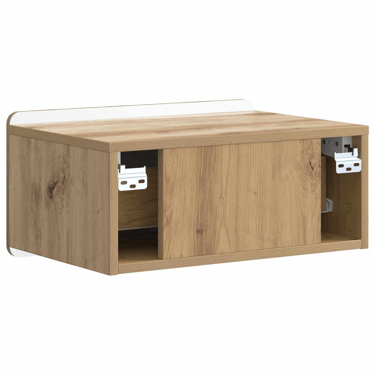 Wandmontierter Nachttisch 2 stk. Artisan-Eiche