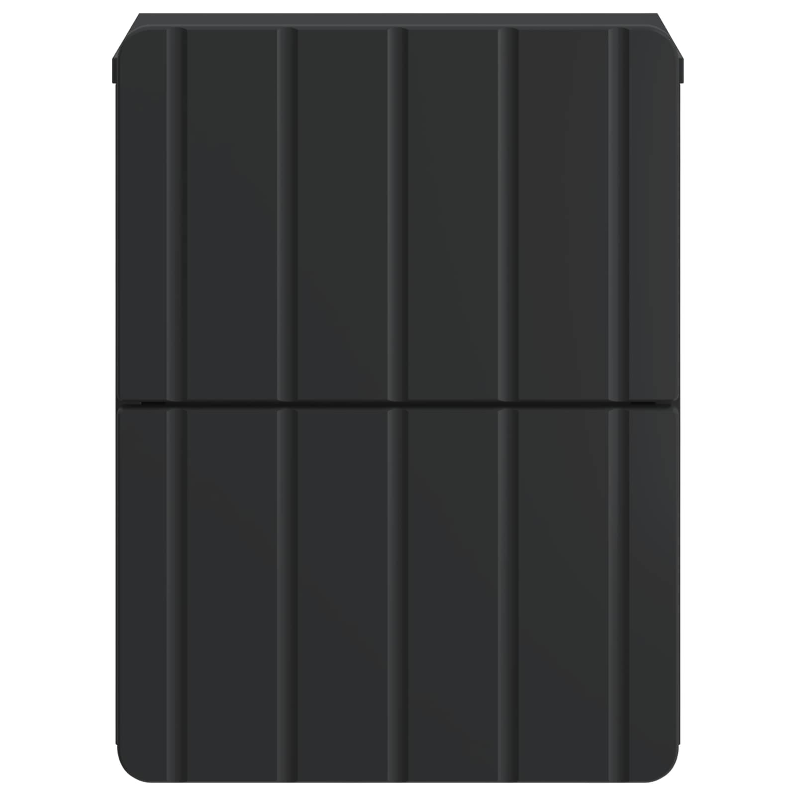 Wandmontierter Nachttisch 2 Stk. Schwarz 33 x 34,5 x 43 cm