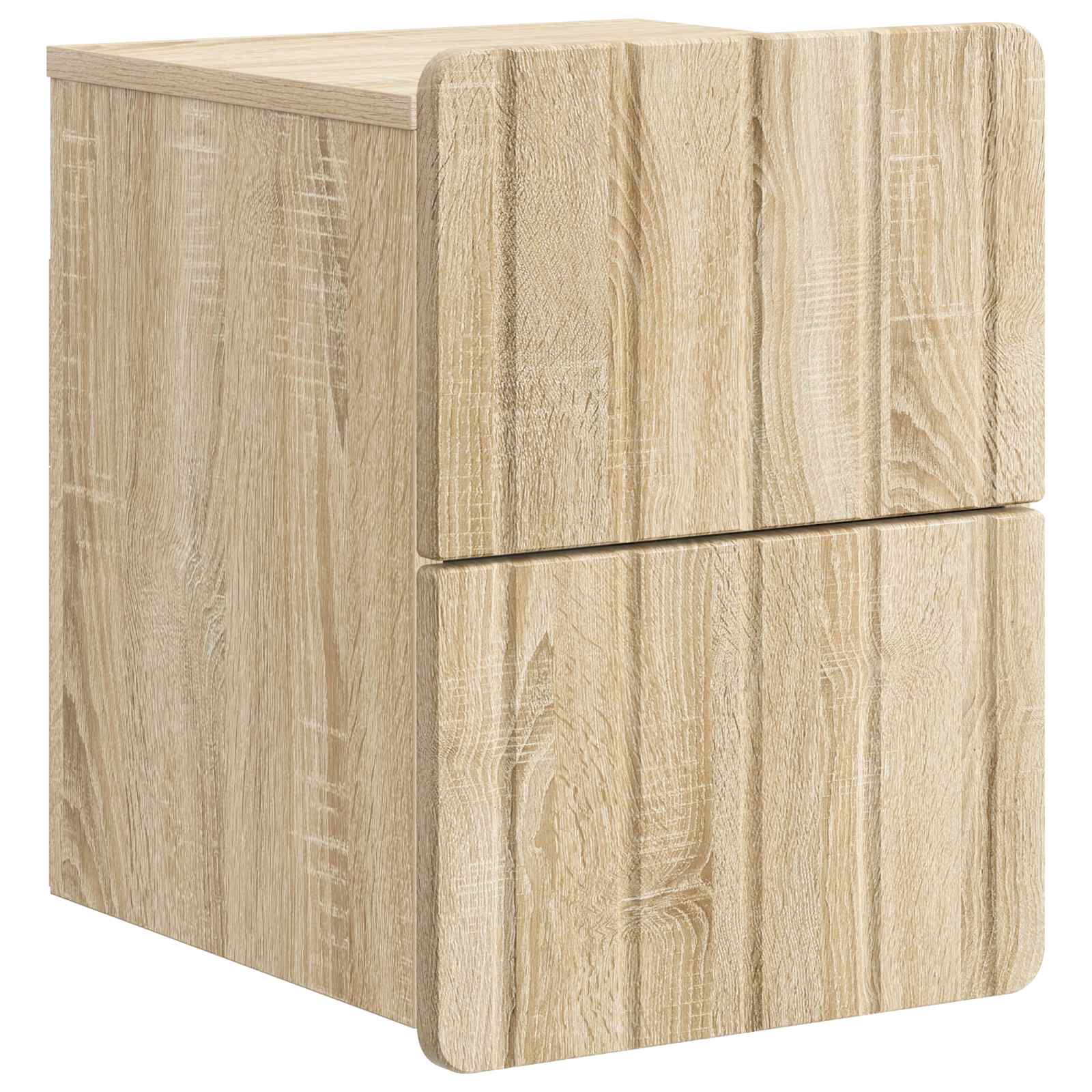 Wandmontierter Nachttisch Sonoma-Eiche 33 x 34,5 x 43 cm