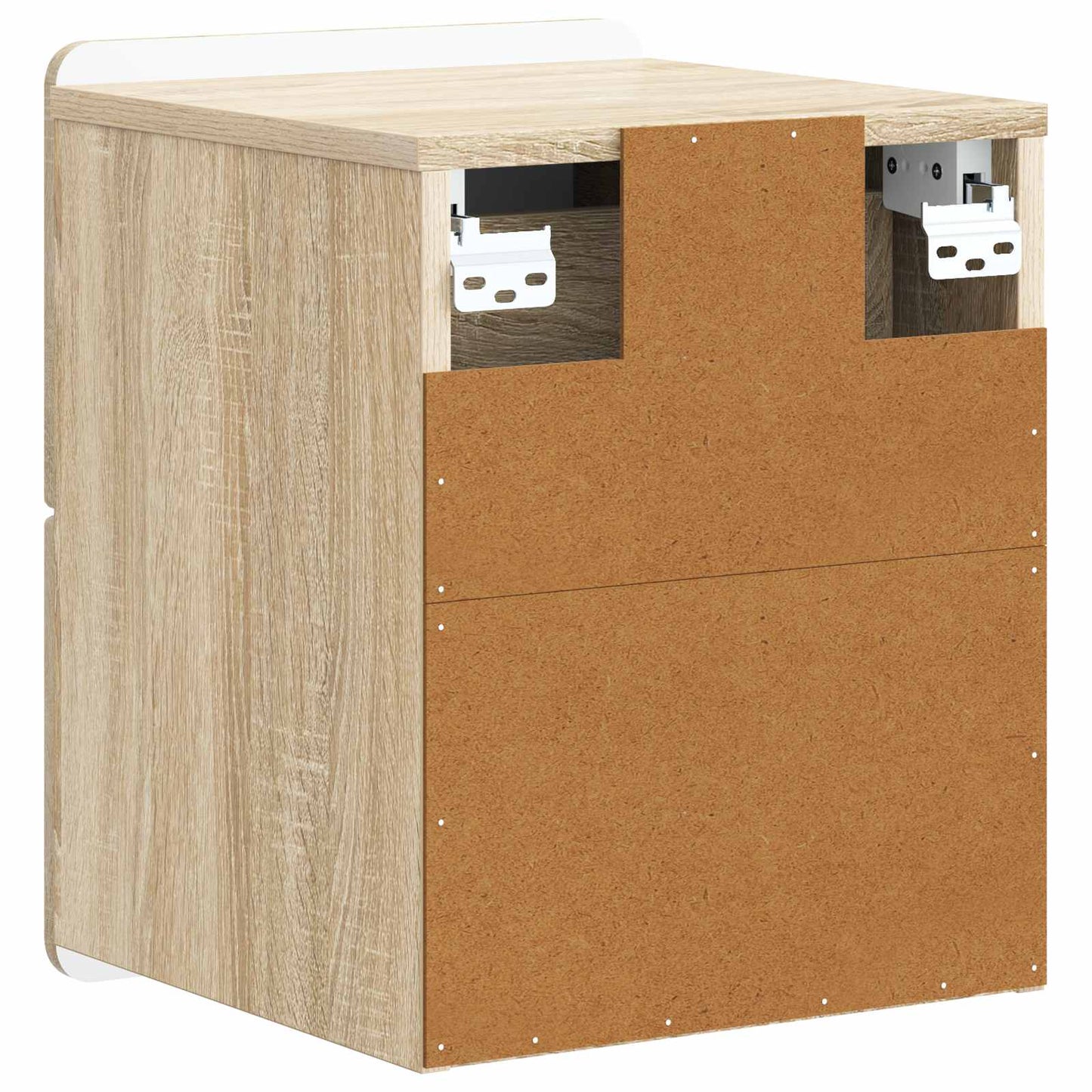 Wandmontierter Nachttisch Sonoma-Eiche 33 x 34,5 x 43 cm