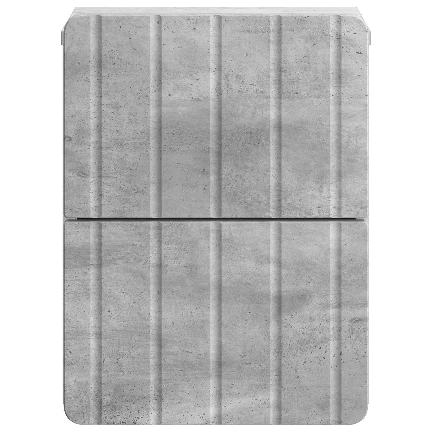 Wandmontierter Nachttisch 2 Stk. Betongrau 33 x 34,5 x 43 cm