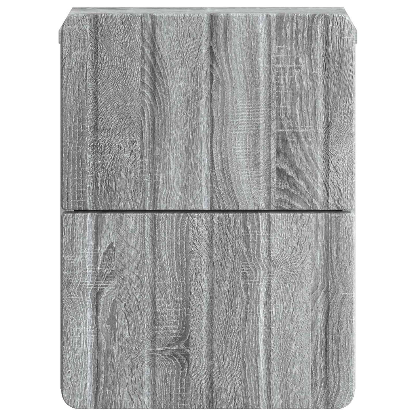 Wandmontierter Nachttisch 2 Stk. Sonoma-Grau 33 x 34,5 x 43 cm