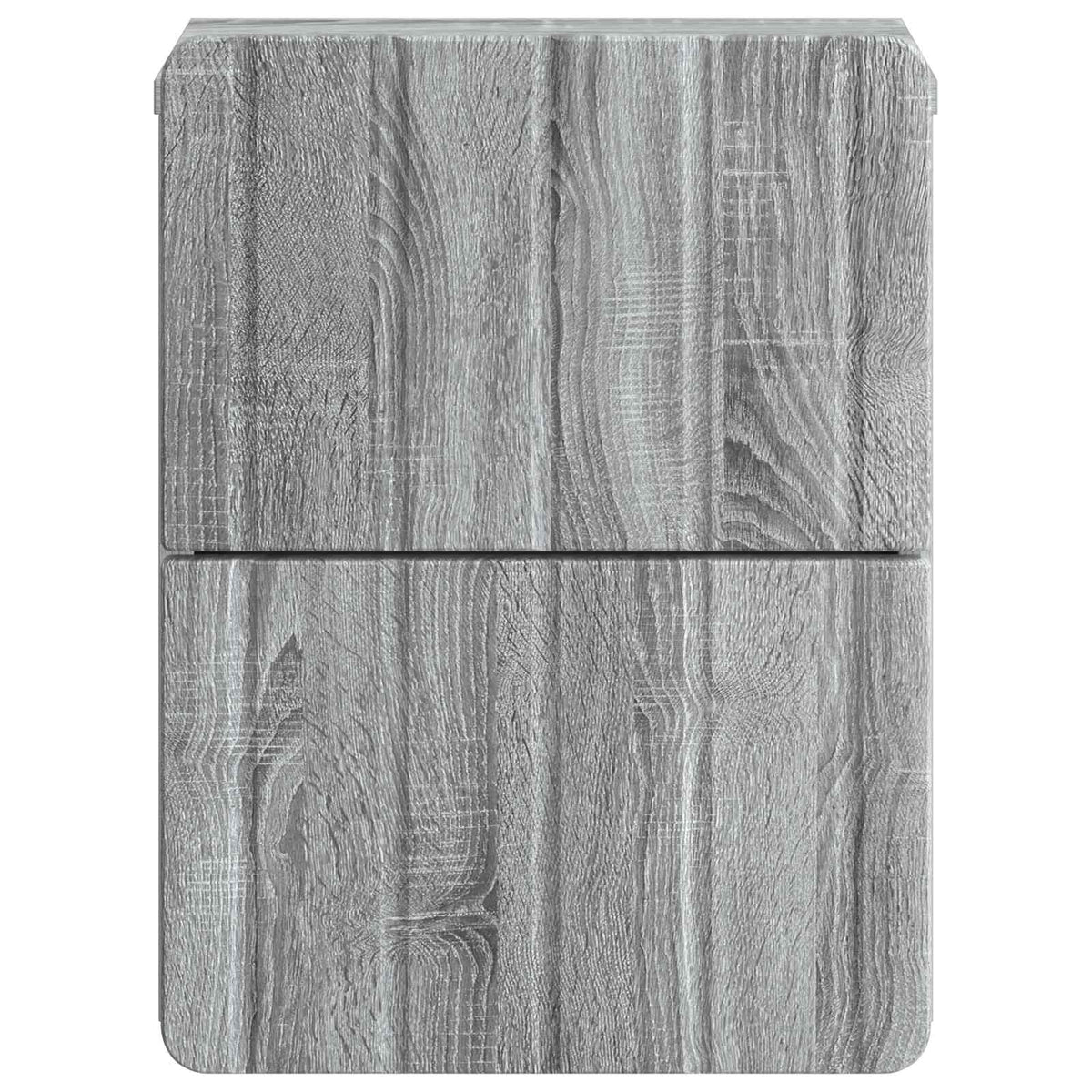 Wandmontierter Nachttisch 2 Stk. Sonoma-Grau 33 x 34,5 x 43 cm