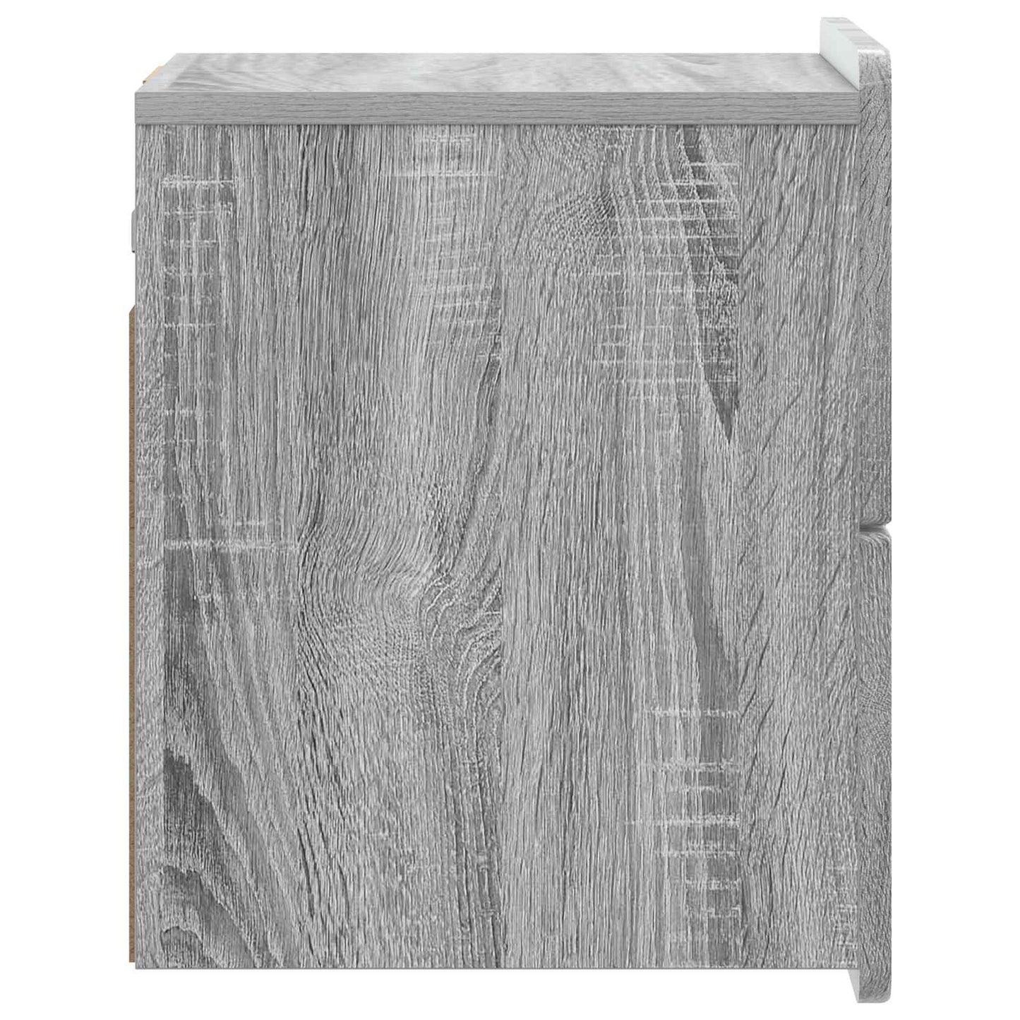 Wandmontierter Nachttisch 2 Stk. Sonoma-Grau 33 x 34,5 x 43 cm