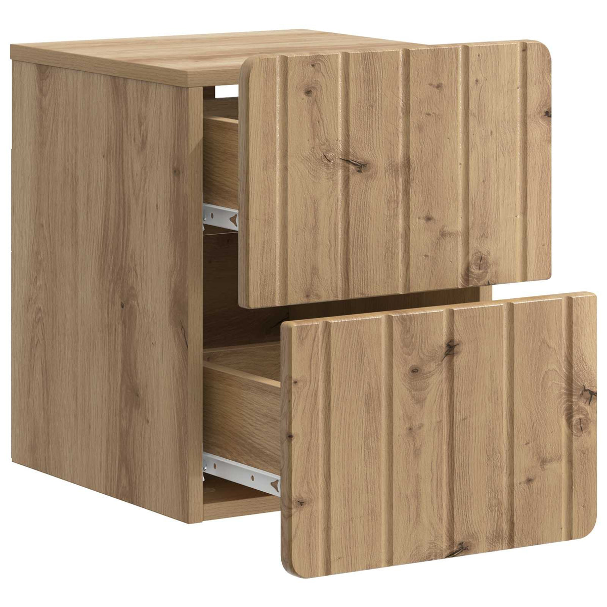 Wandmontierter Nachttisch 2 stk. Artisan-Eiche
