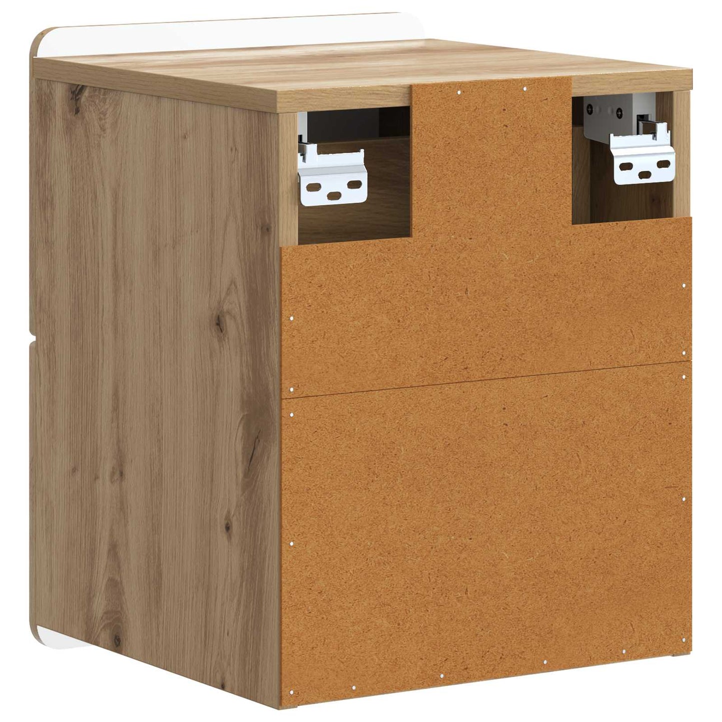 Wandmontierter Nachttisch 2 stk. Artisan-Eiche