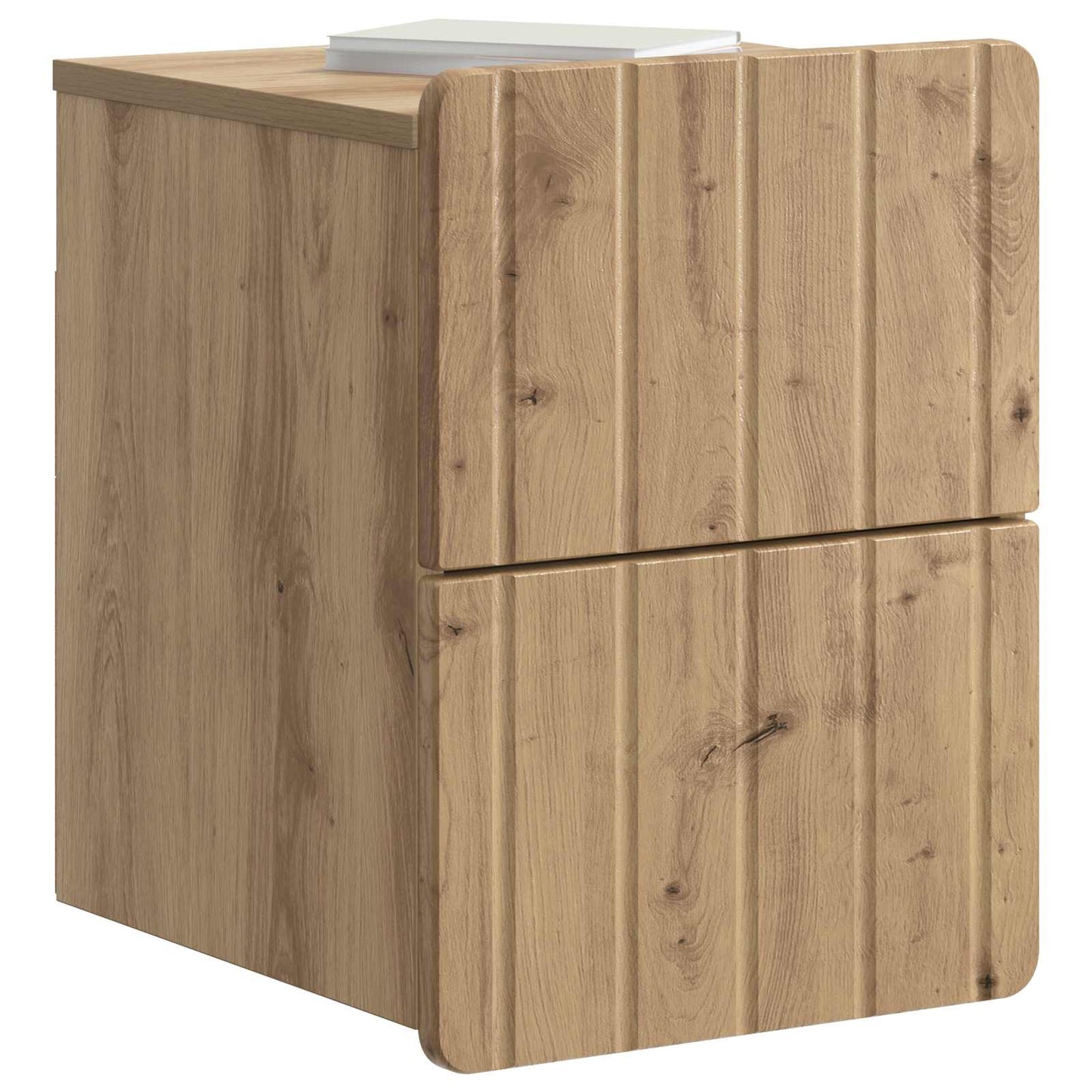 Wandmontierter Nachttisch 2 stk. Artisan-Eiche