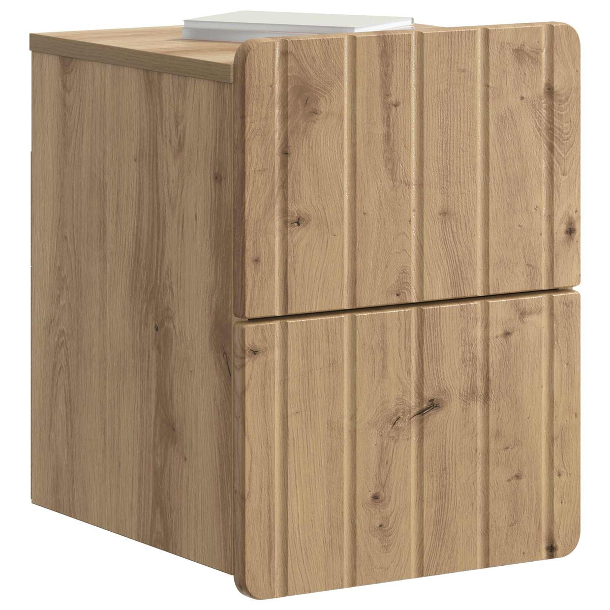 Wandmontierter Nachttisch 2 stk. Artisan-Eiche