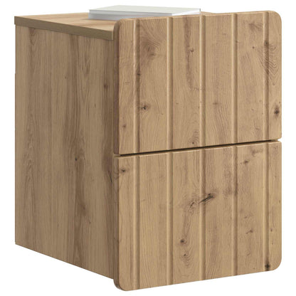 Wandmontierter Nachttisch 2 stk. Artisan-Eiche