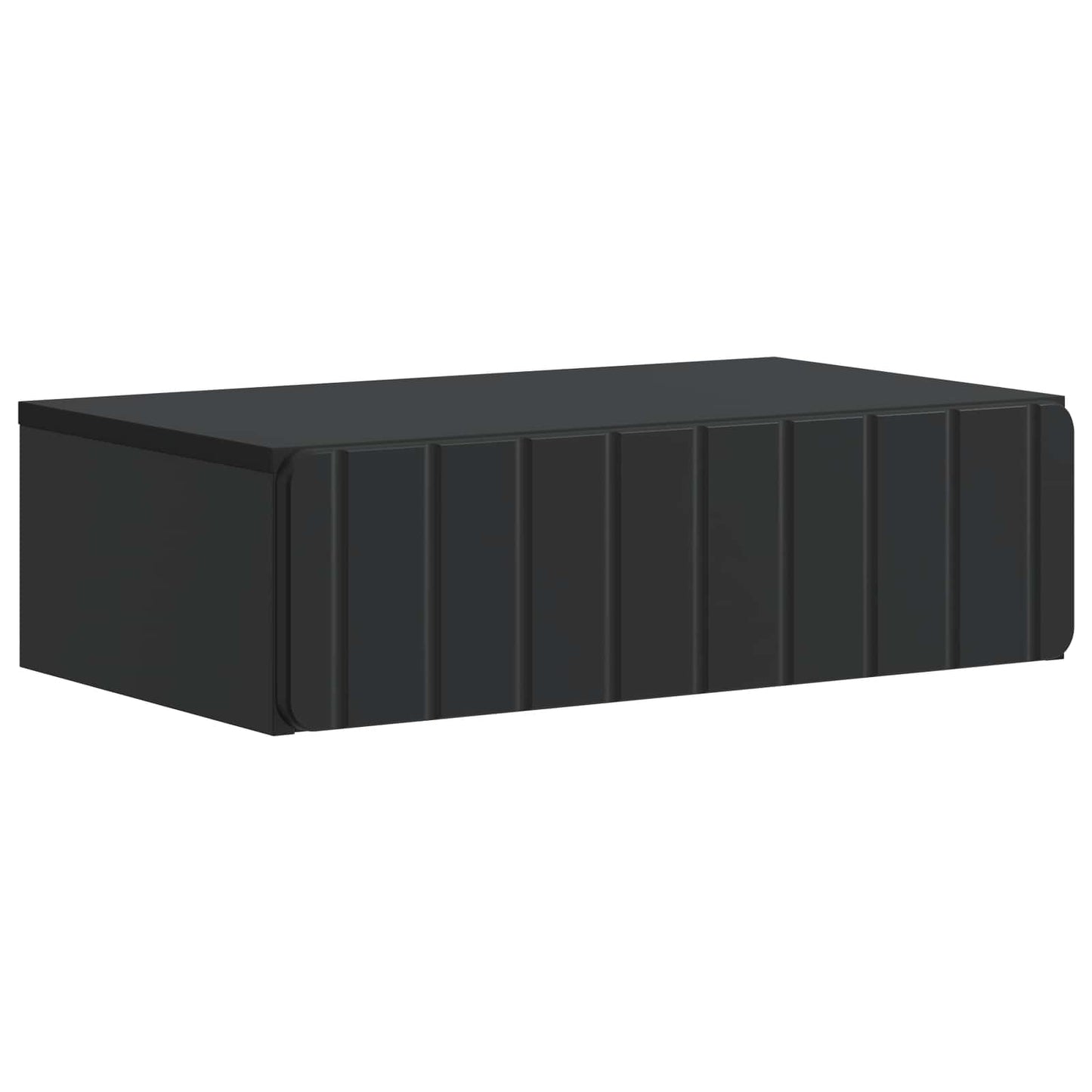 Wandmontierter Beistelltisch Schwarz 59 x 34,5 x 17 cm