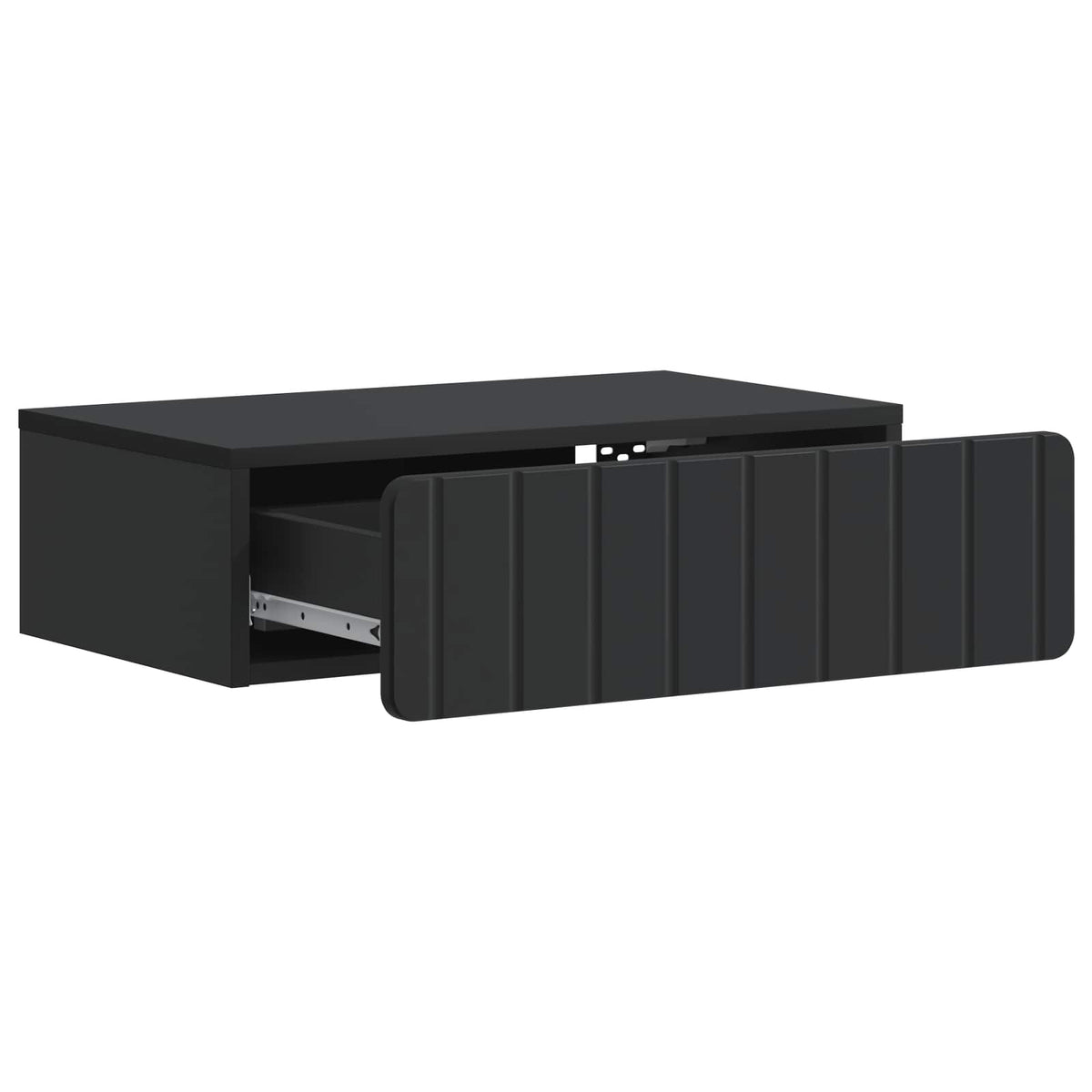 Wandmontierter Beistelltisch Schwarz 59 x 34,5 x 17 cm