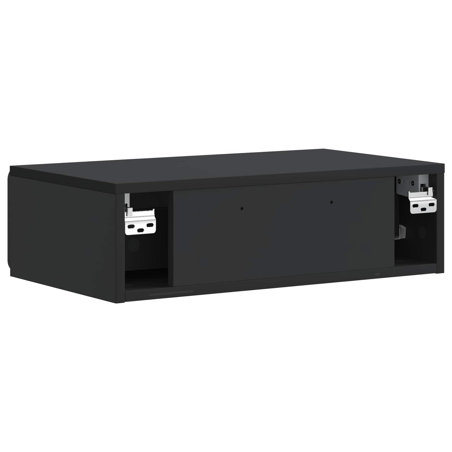 Wandmontierter Beistelltisch Schwarz 59 x 34,5 x 17 cm