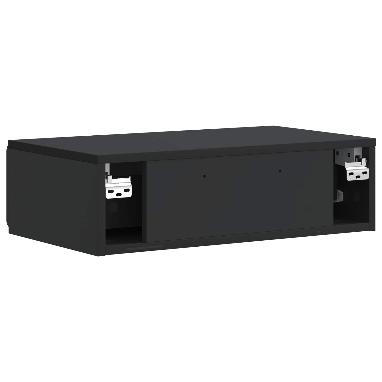 Wandmontierter Beistelltisch Schwarz 59 x 34,5 x 17 cm