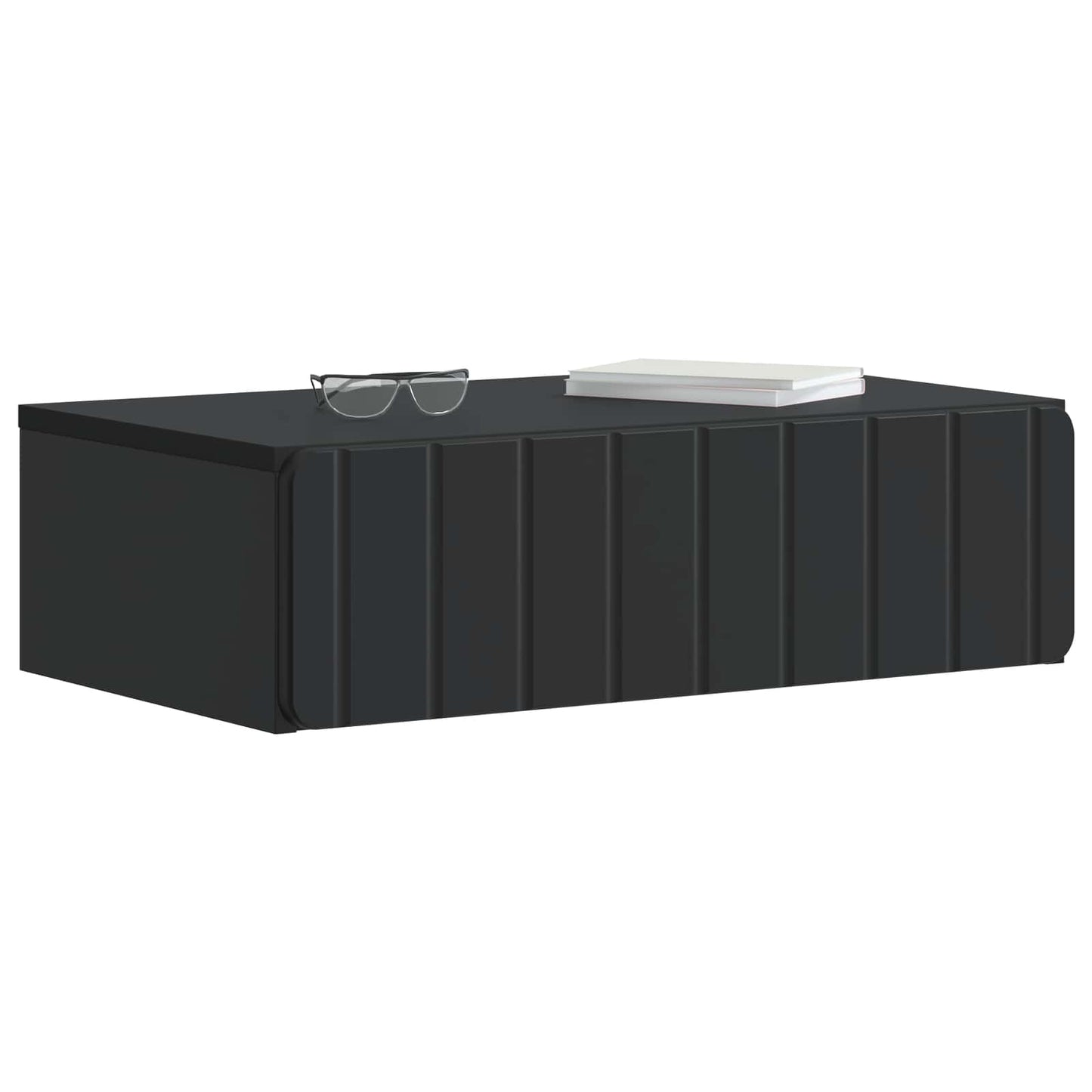 Wandmontierter Beistelltisch Schwarz 59 x 34,5 x 17 cm