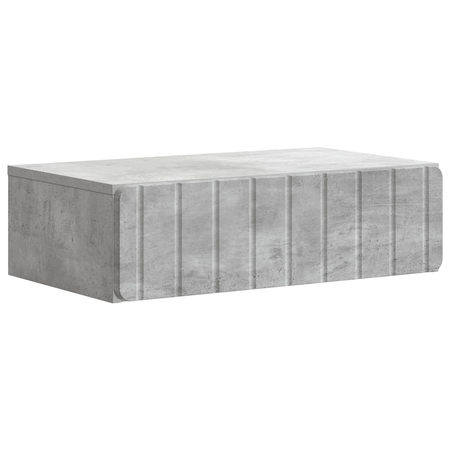 Wandmontierter Beistelltisch Betongrau 59 x 34,5 x 17 cm