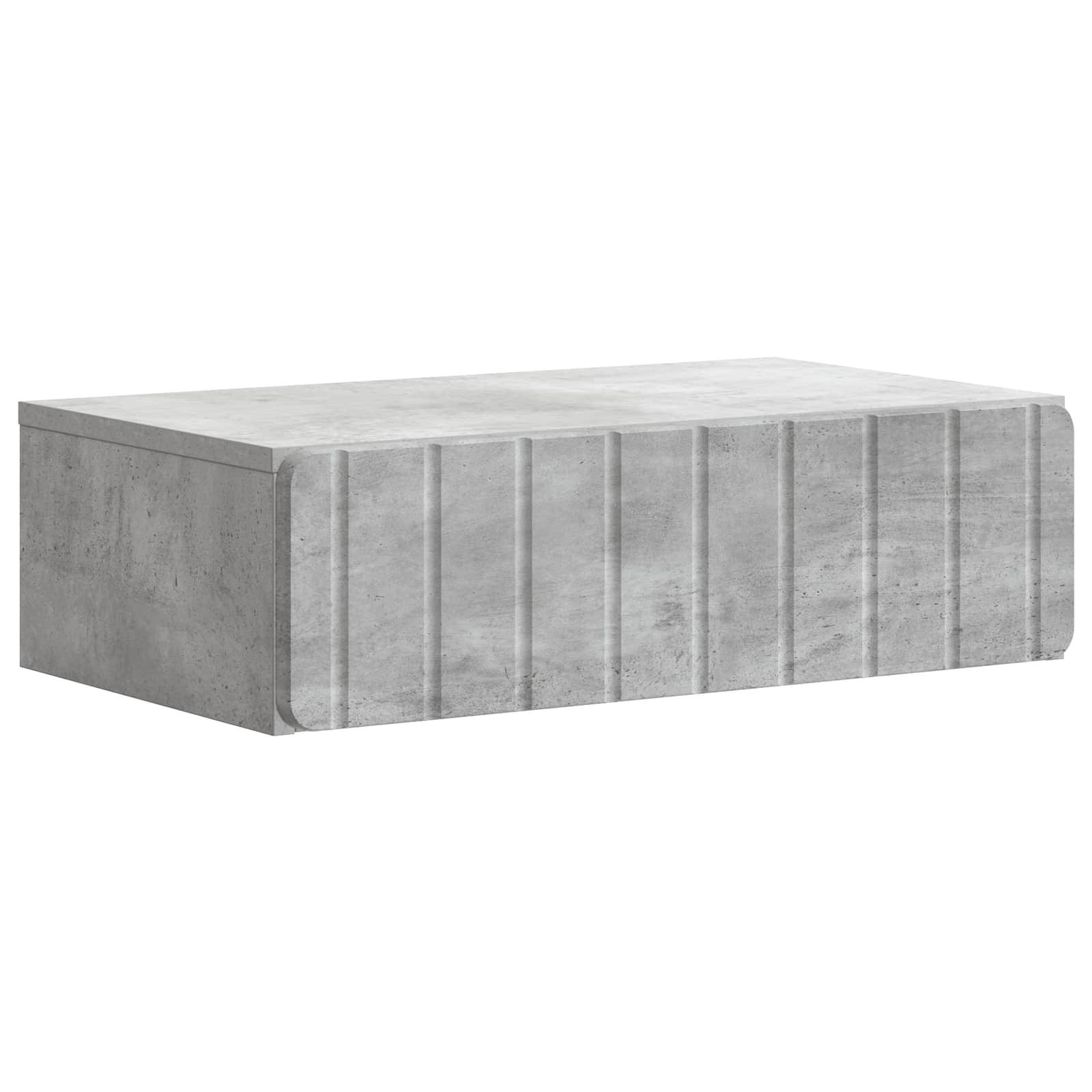 Wandmontierter Beistelltisch Betongrau 59 x 34,5 x 17 cm