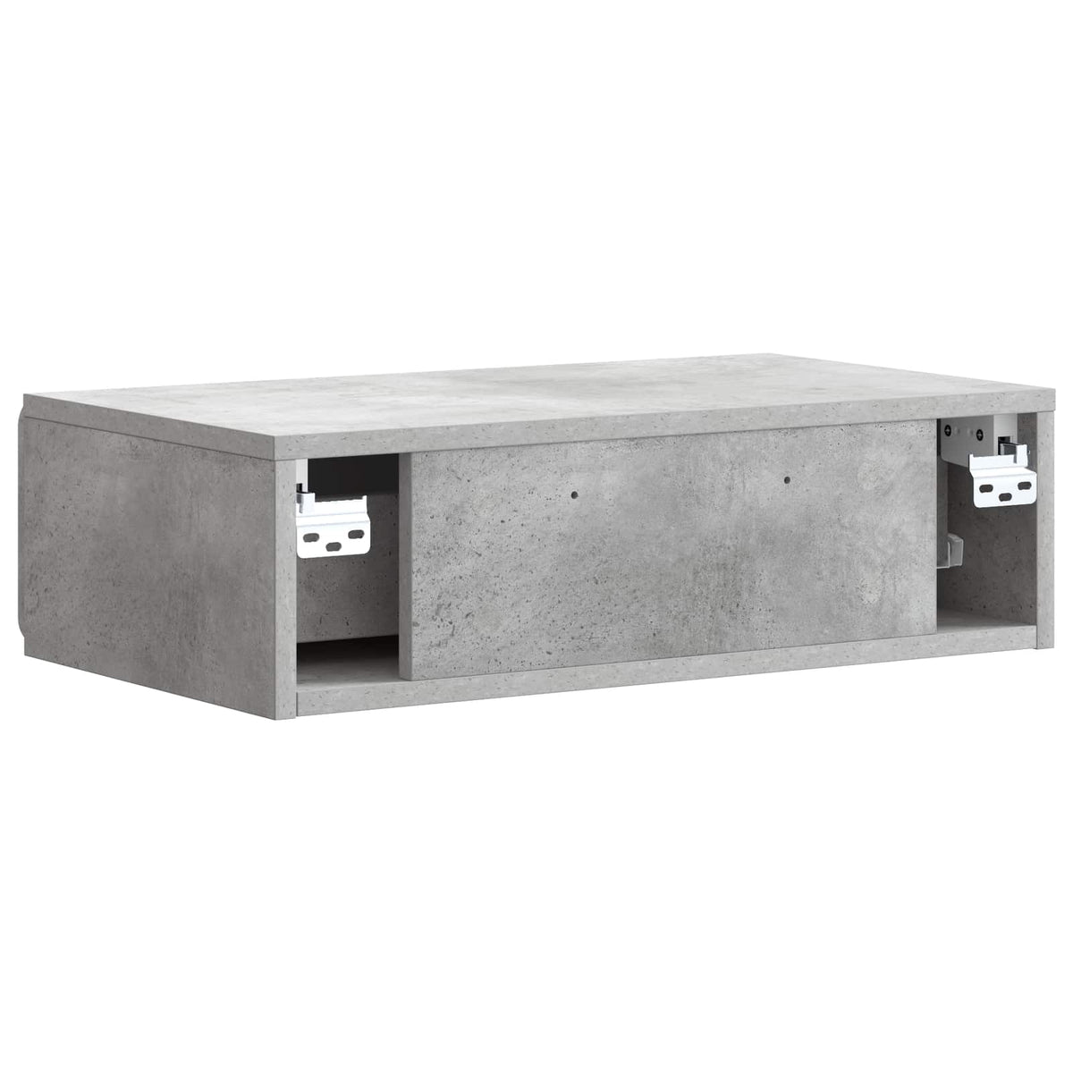 Wandmontierter Beistelltisch Betongrau 59 x 34,5 x 17 cm