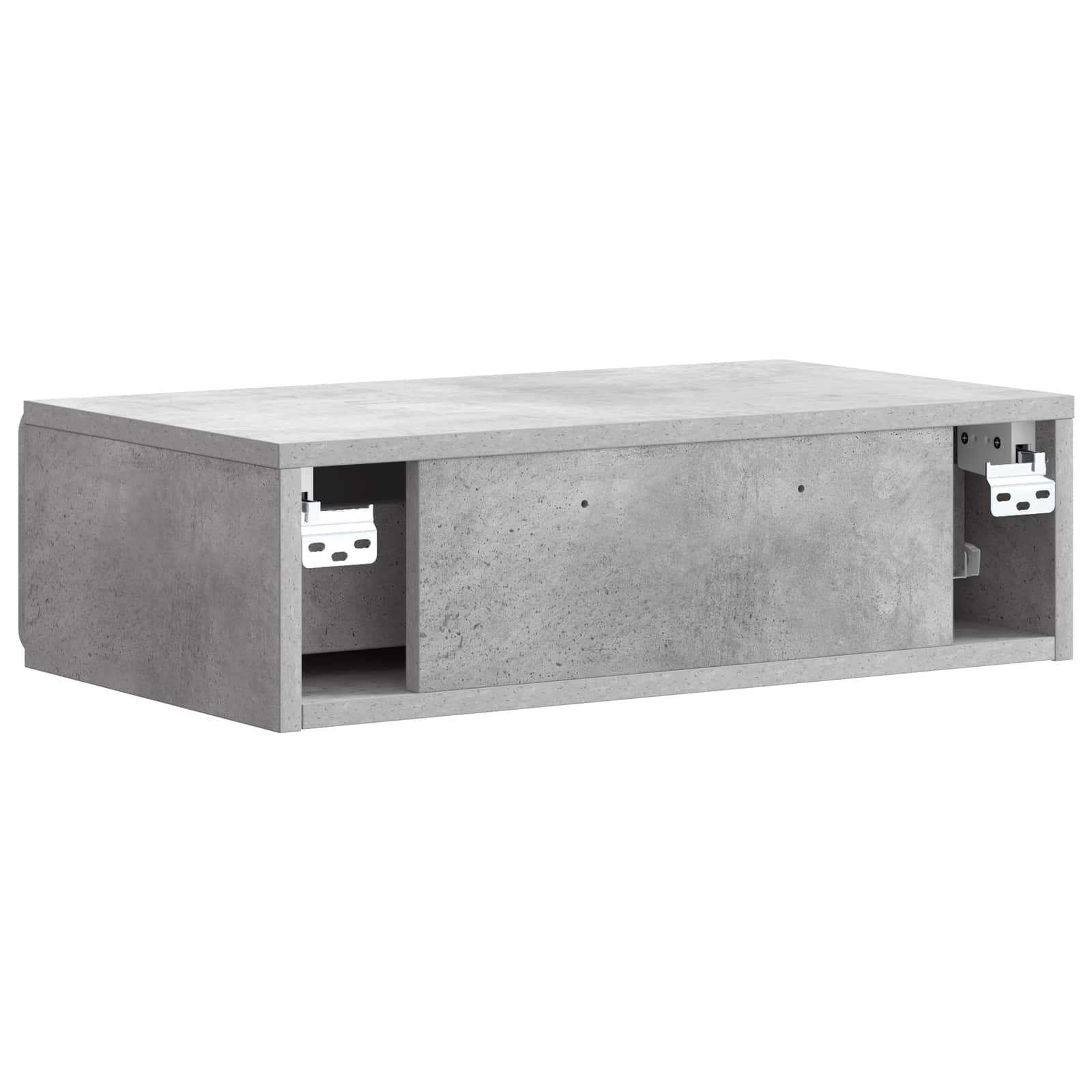 Wandmontierter Beistelltisch Betongrau 59 x 34,5 x 17 cm