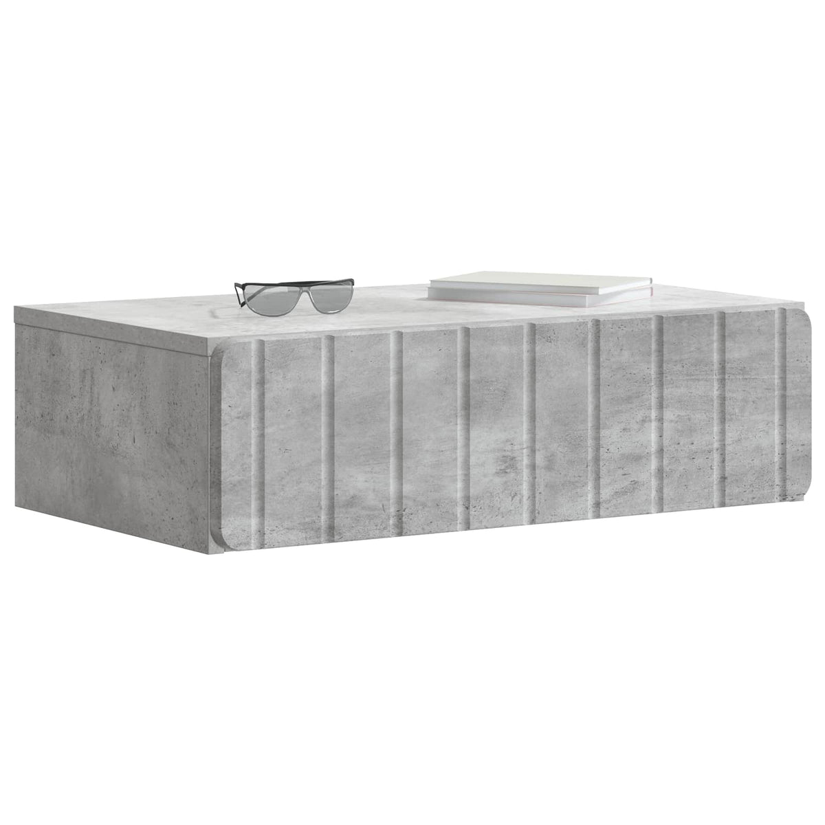 Wandmontierter Beistelltisch Betongrau 59 x 34,5 x 17 cm