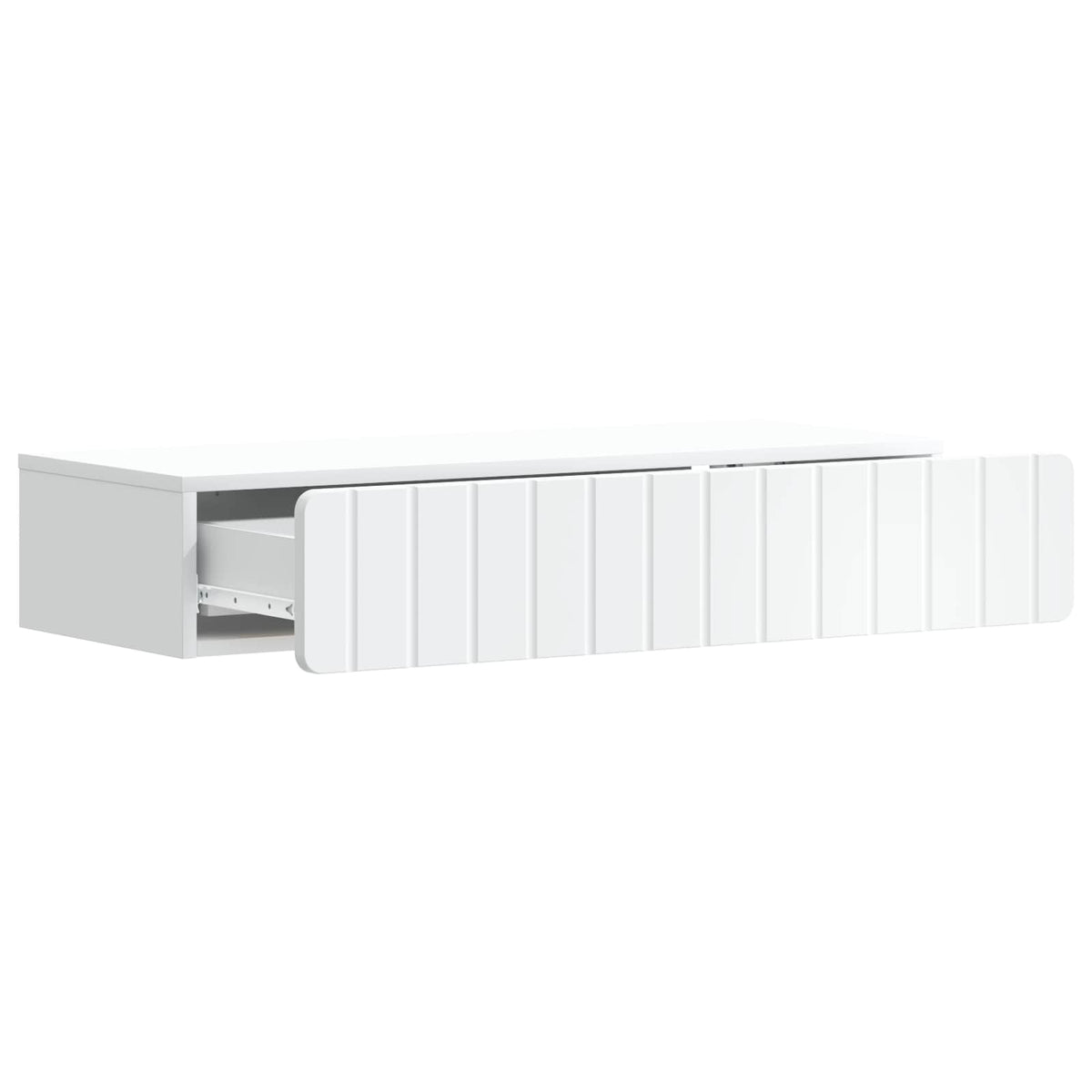 Wandmontierter Beistelltisch Weiß 87,5 x 34,5 x 17 cm