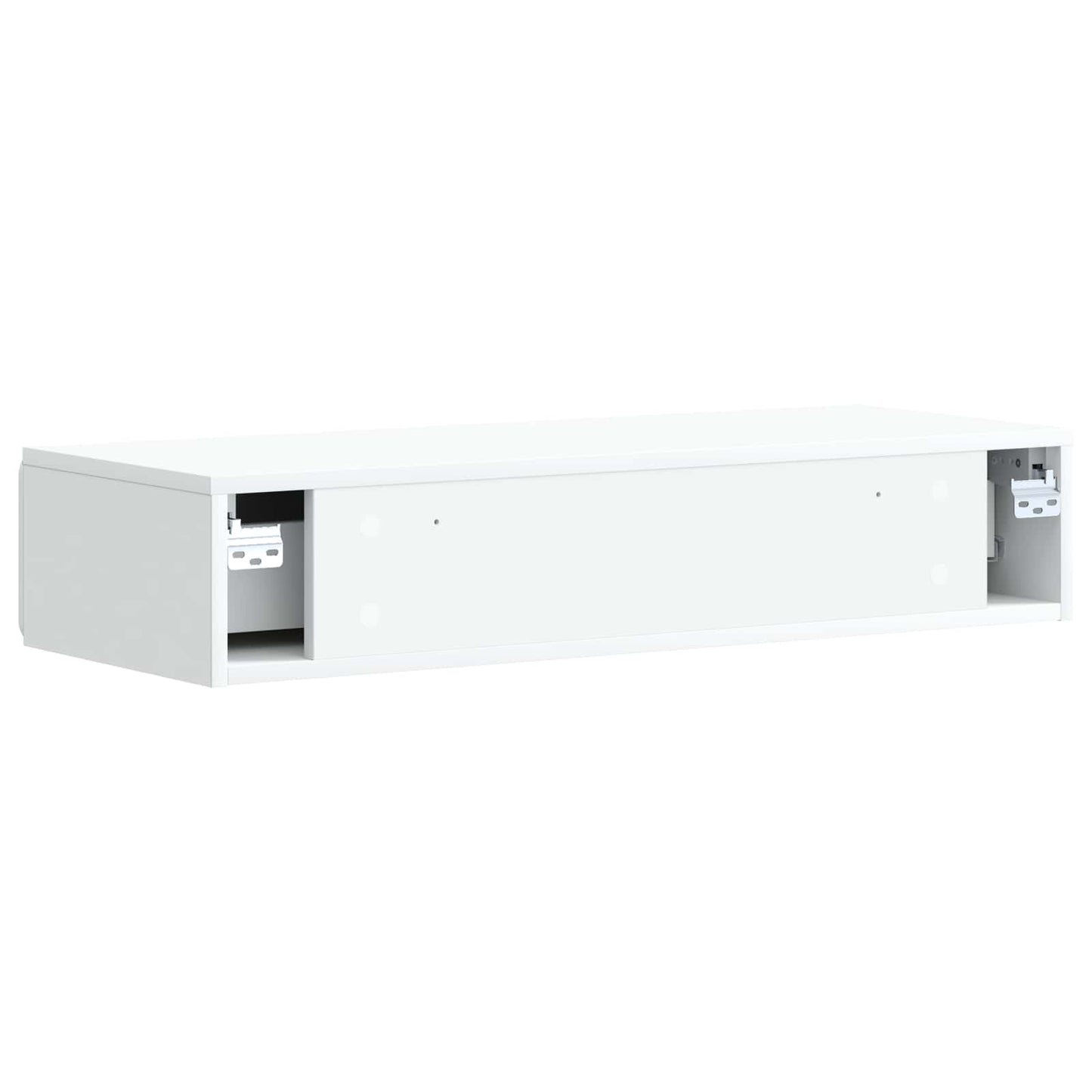 Wandmontierter Beistelltisch Weiß 87,5 x 34,5 x 17 cm