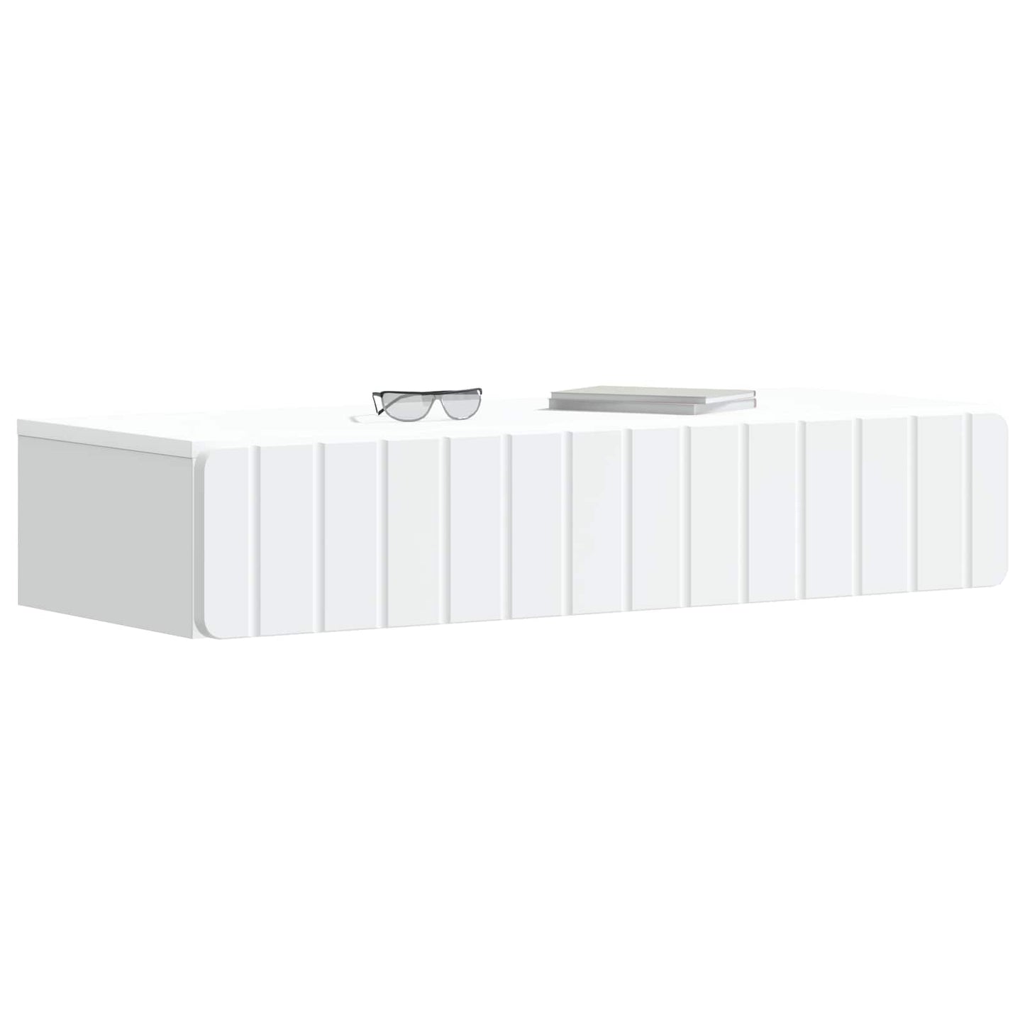 Wandmontierter Beistelltisch Weiß 87,5 x 34,5 x 17 cm