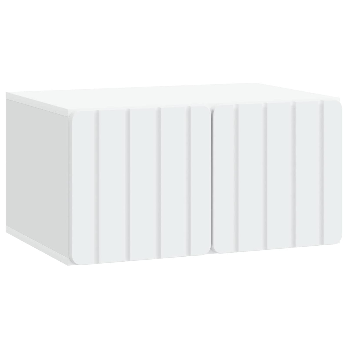 Wandmontierter TV-Schrank 59,5 x 41 x 30 cm Weiß Holzwerkstoff