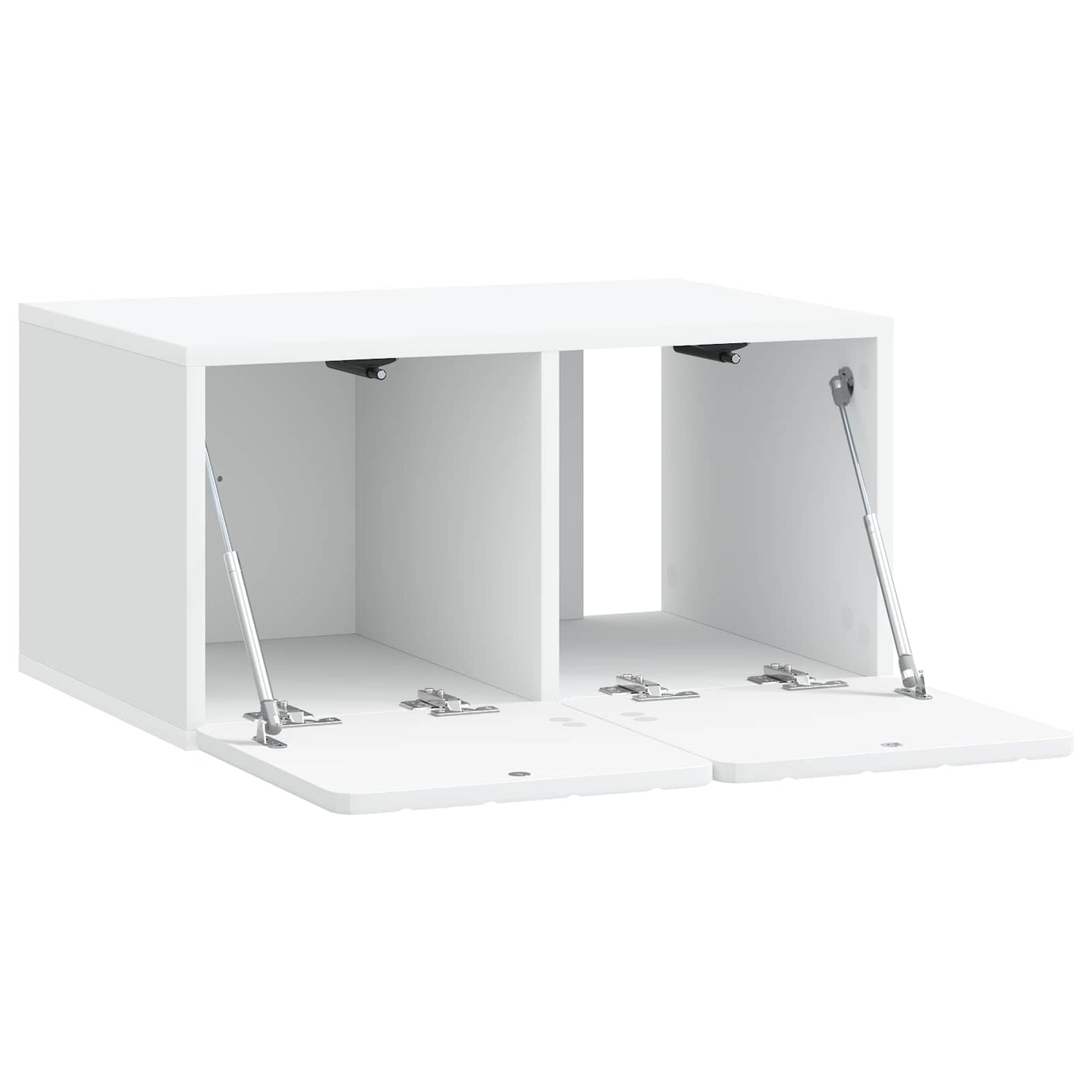 Wandmontierter TV-Schrank 59,5 x 41 x 30 cm Weiß Holzwerkstoff