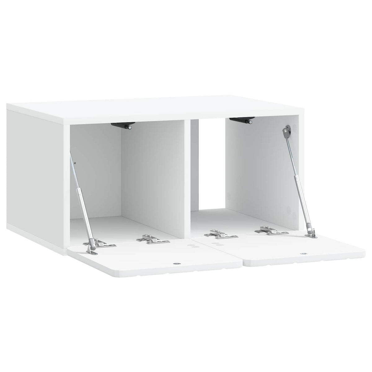 Wandmontierter TV-Schrank 59,5 x 41 x 30 cm Weiß Holzwerkstoff