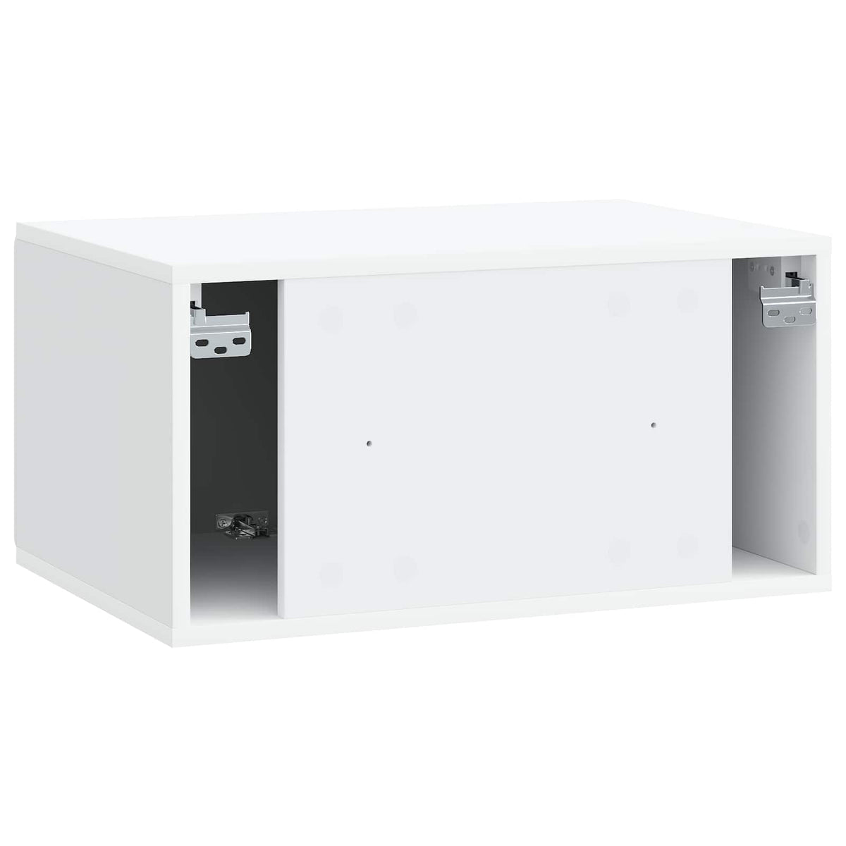 Wandmontierter TV-Schrank 59,5 x 41 x 30 cm Weiß Holzwerkstoff