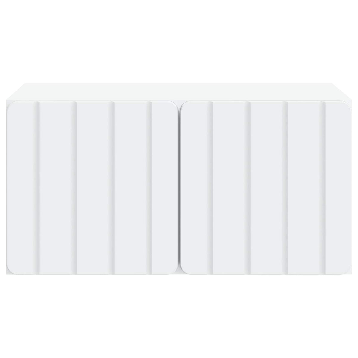 Wandmontierter TV-Schrank 59,5 x 41 x 30 cm Weiß Holzwerkstoff