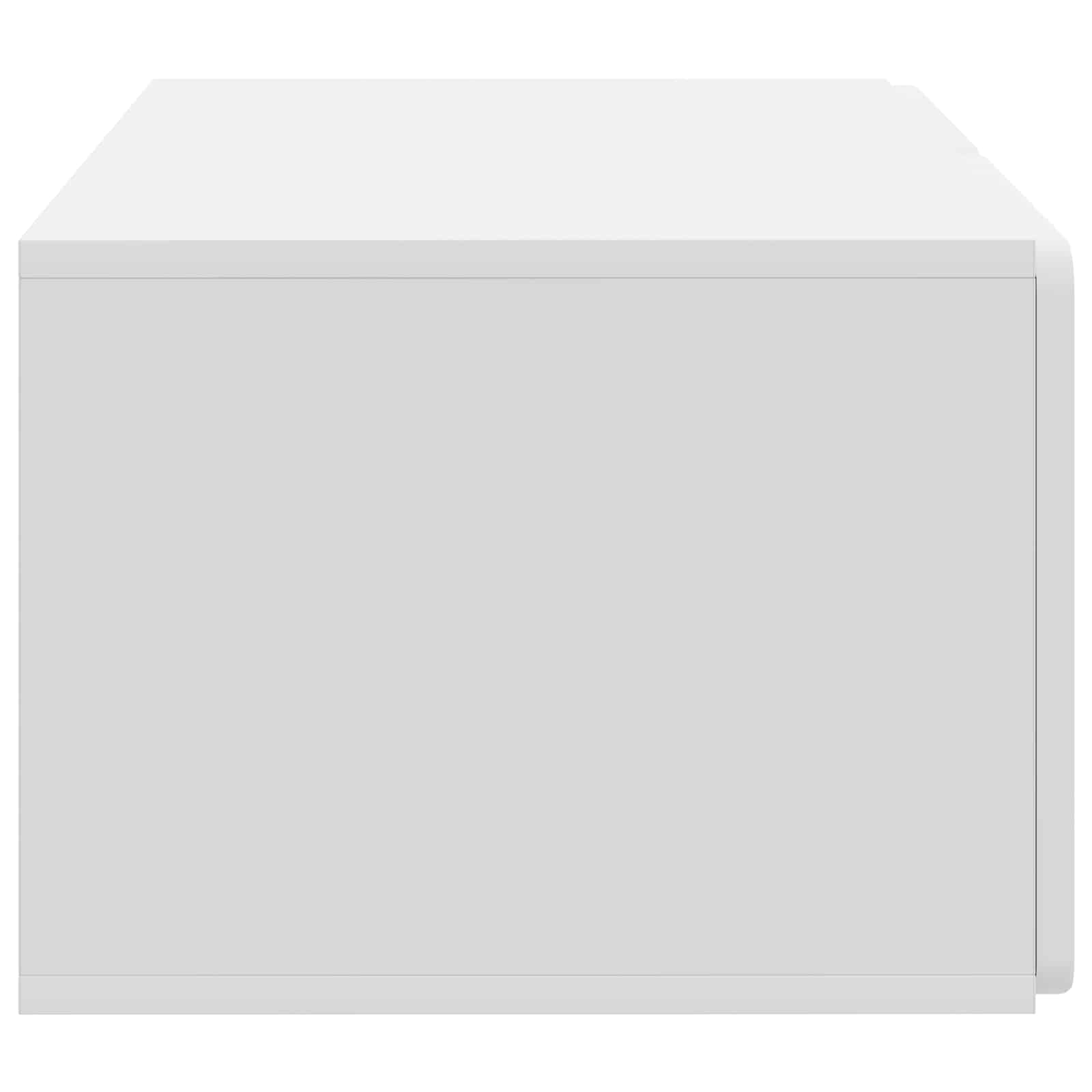 Wandmontierter TV-Schrank 59,5 x 41 x 30 cm Weiß Holzwerkstoff