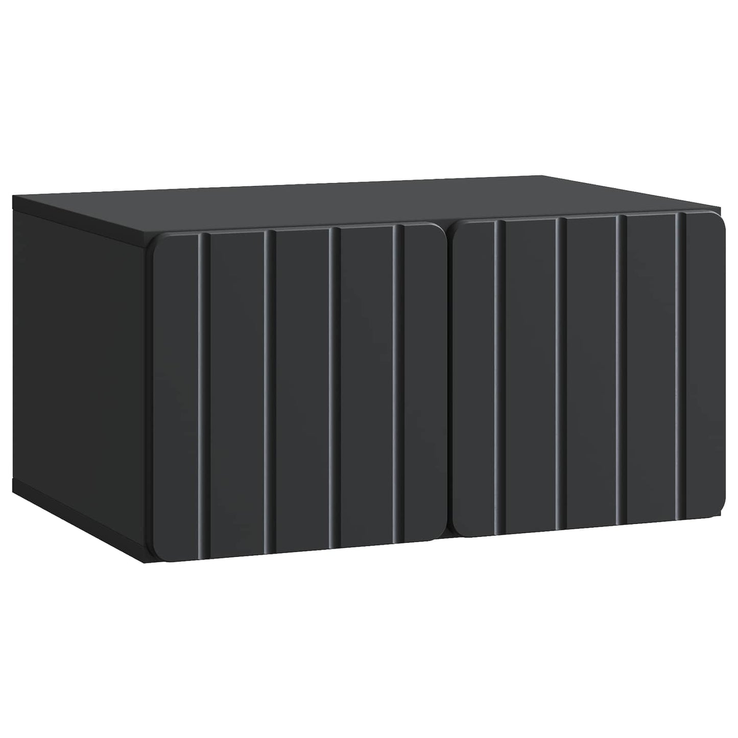 Wandmontierter TV-Schrank 59,5 x 41 x 30 cm Schwarz