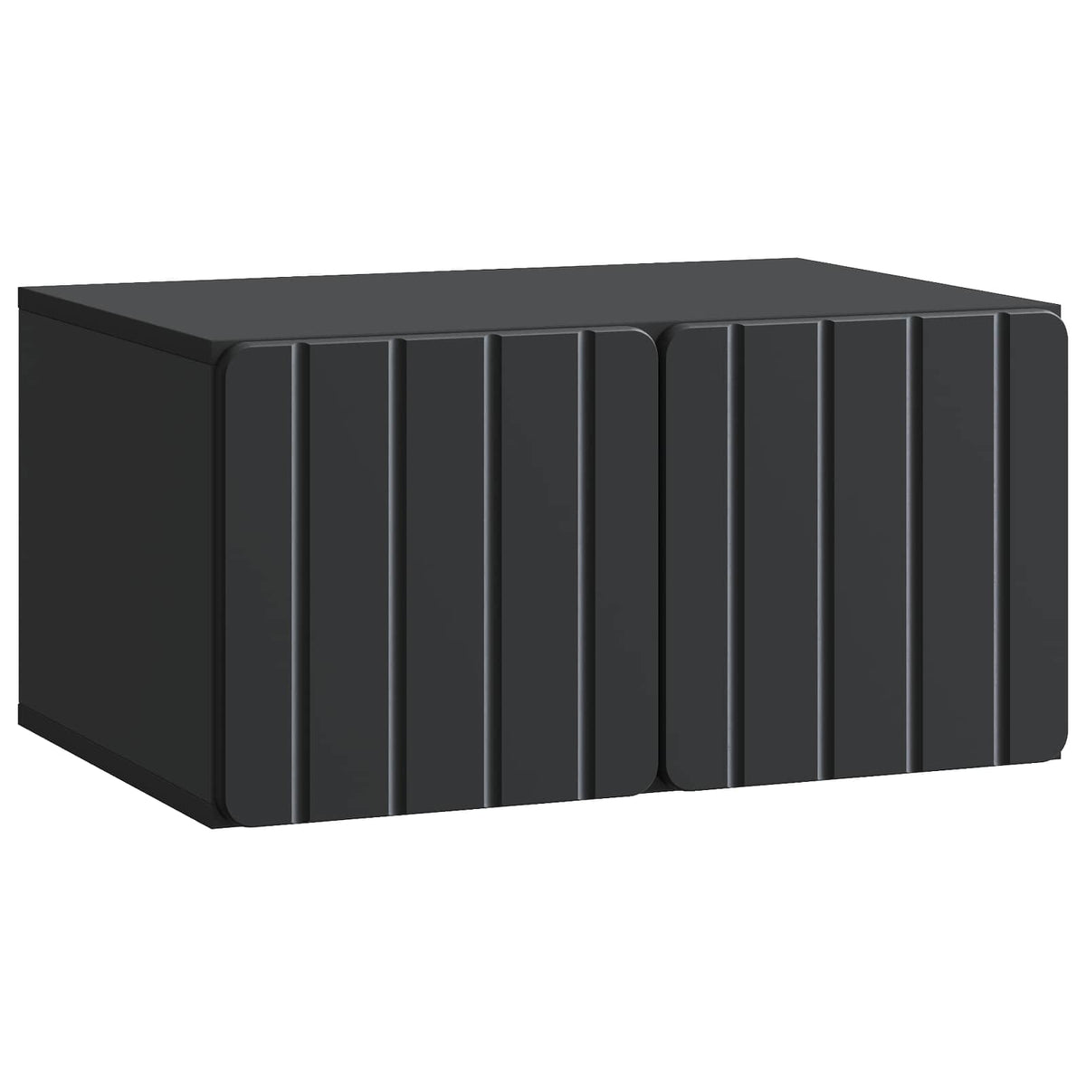 Wandmontierter TV-Schrank 59,5 x 41 x 30 cm Schwarz