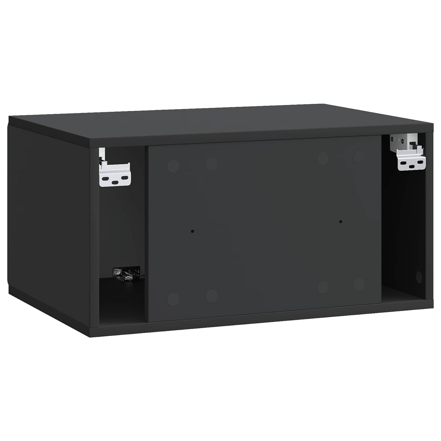Wandmontierter TV-Schrank 59,5 x 41 x 30 cm Schwarz