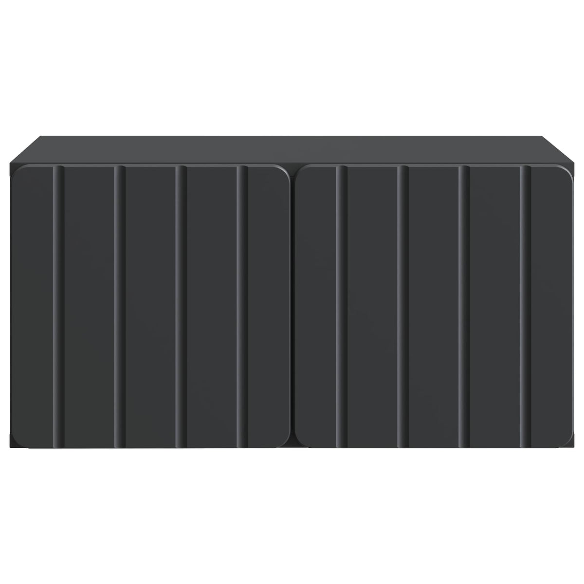 Wandmontierter TV-Schrank 59,5 x 41 x 30 cm Schwarz