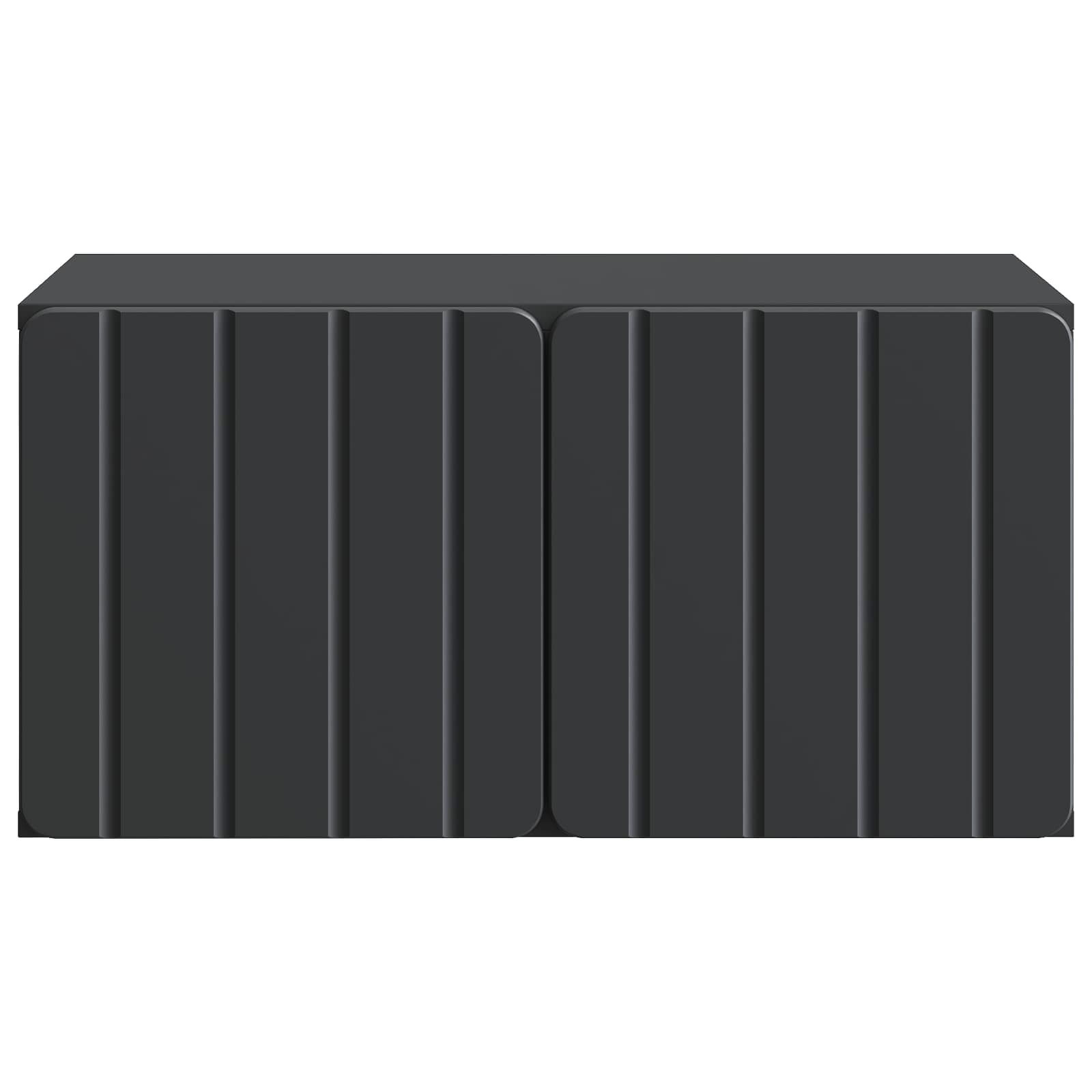 Wandmontierter TV-Schrank 59,5 x 41 x 30 cm Schwarz
