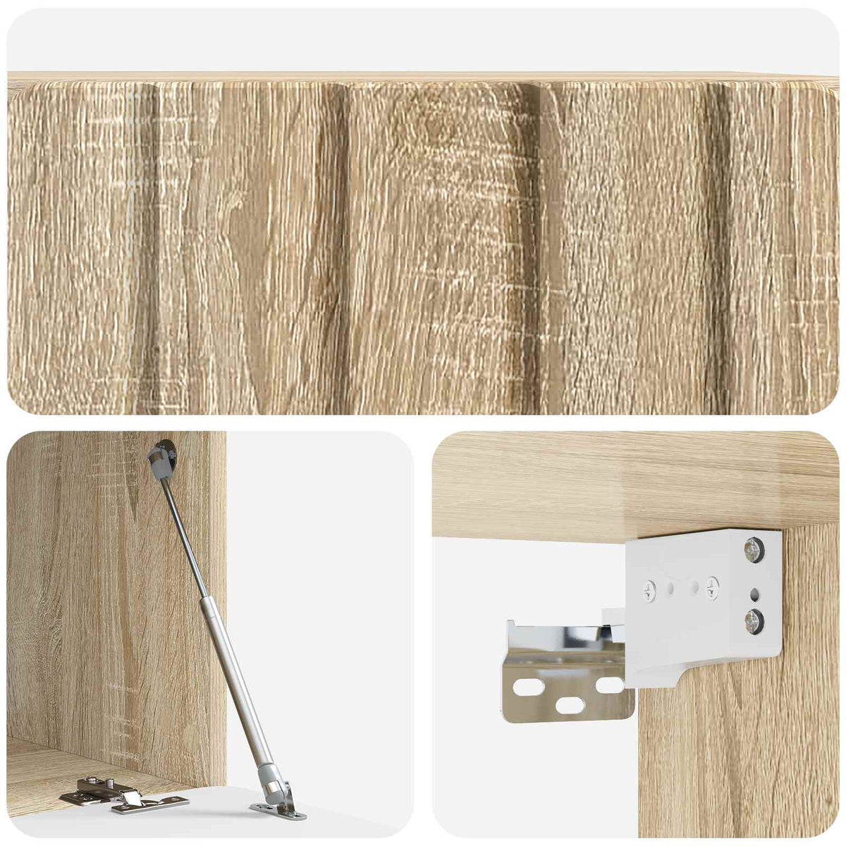 Wandmontierter TV-Schrank 59,5 x 41 x 30 cm Sonoma-Eiche