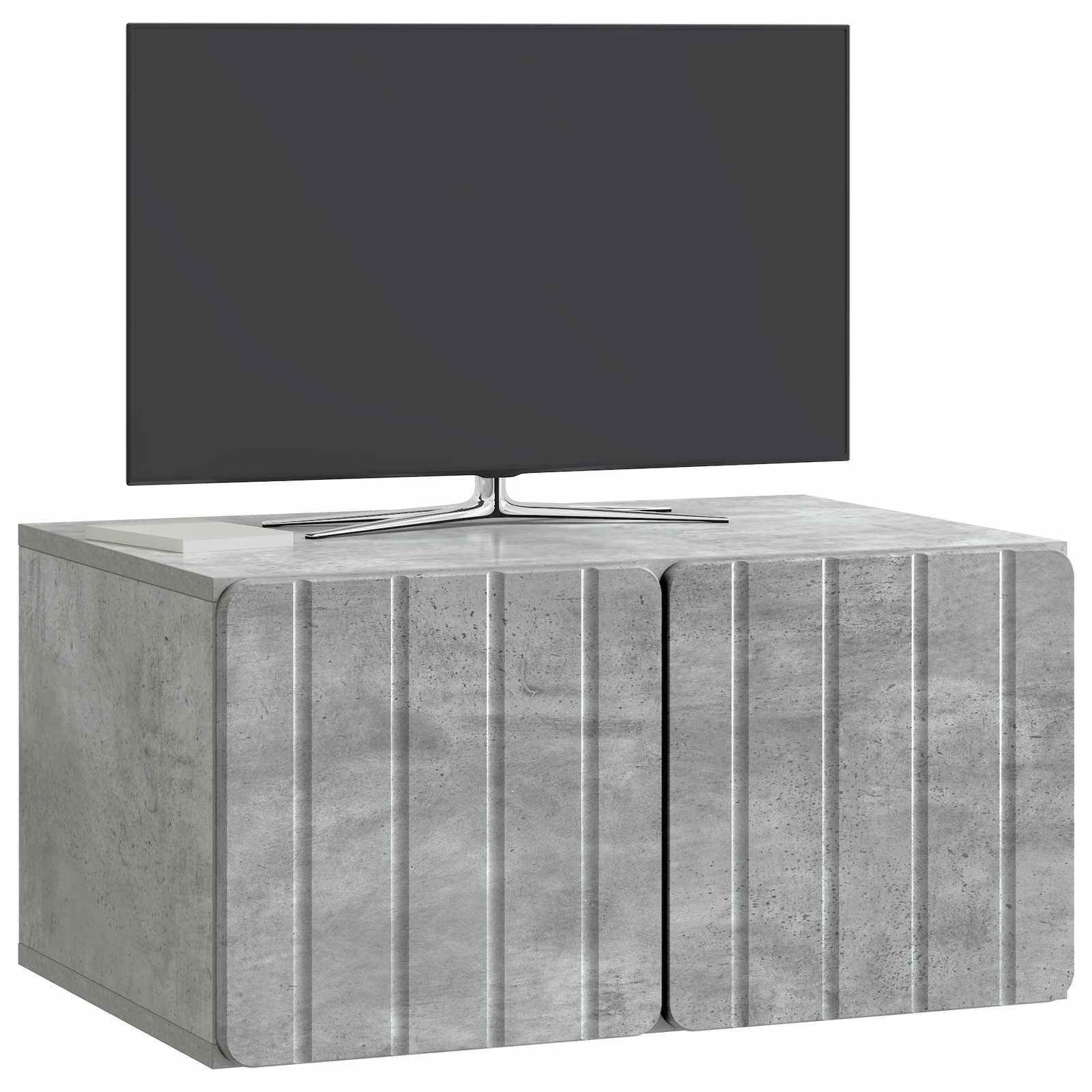 Wandmontierter TV-Schrank 59,5 x 41 x 30 cm Betongrau