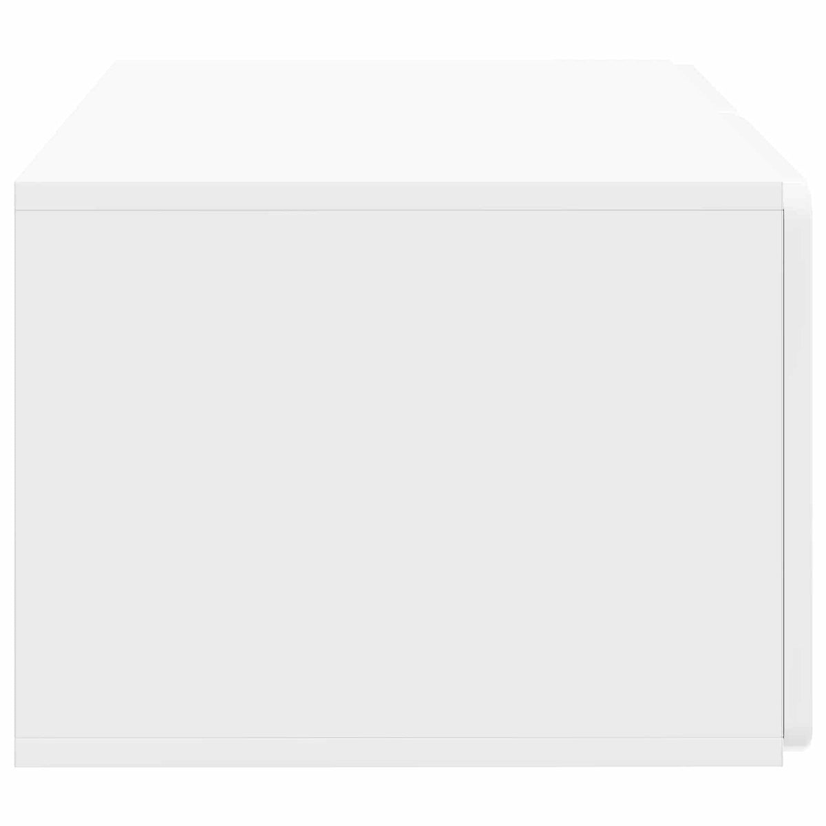 Wandmontierter TV-Schrank 59,5 x 41 x 30 cm Hochglanz Weiß